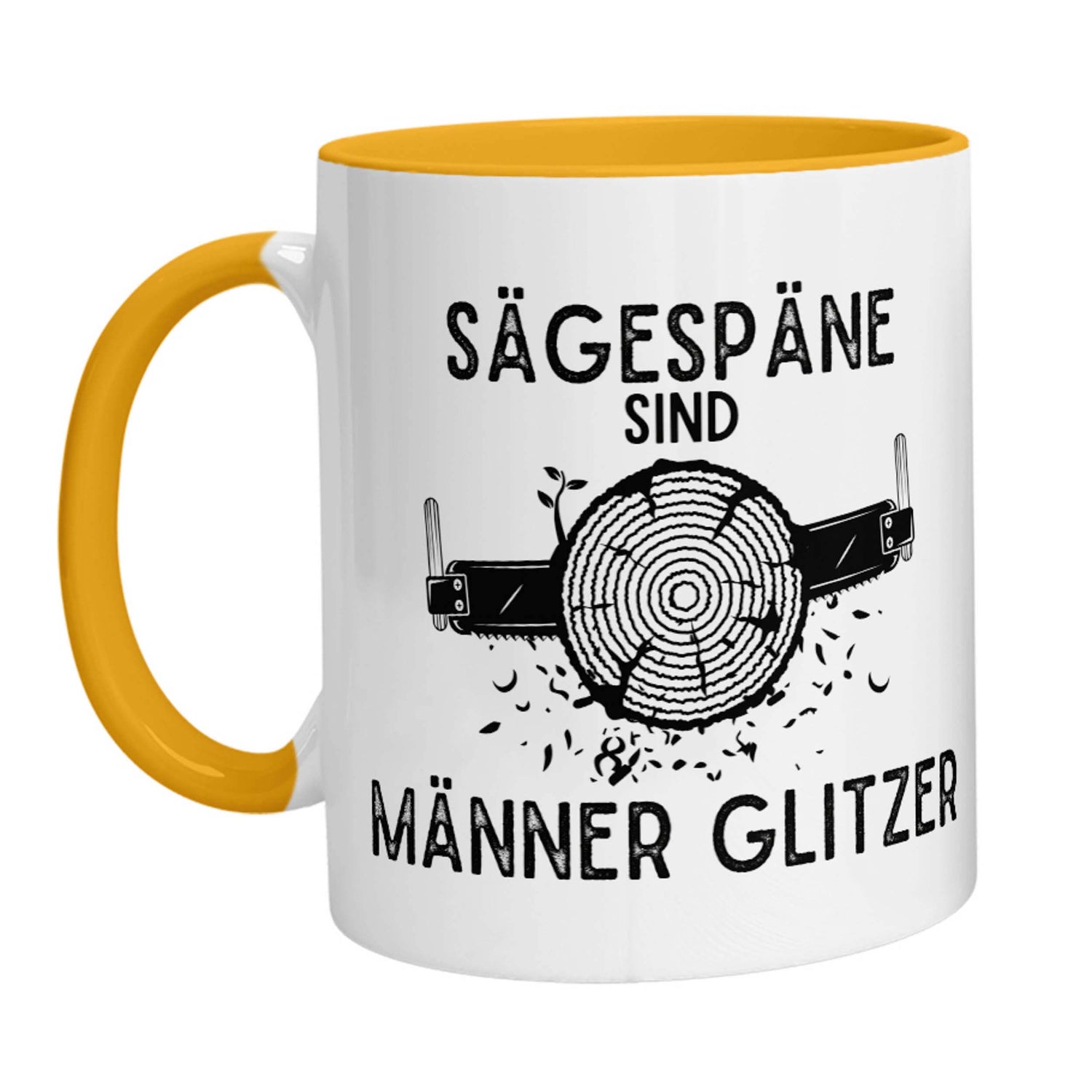 Tasse - Sägespäne sind Männer Glitzer (Handsäge) - Zwergenstick