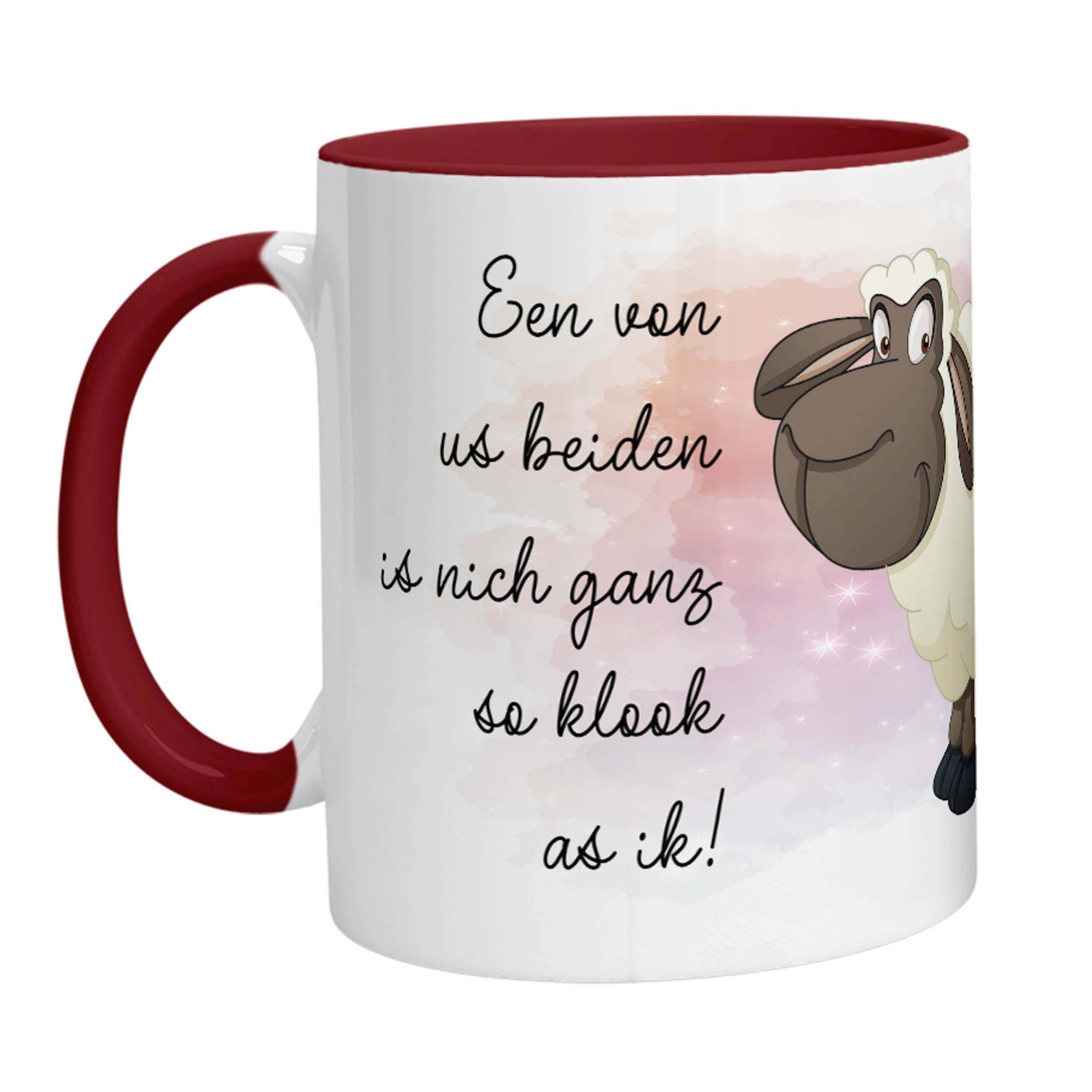 Tasse - Schaf Een von us beiden is nich ganz so klook as ik - Zwergenstick