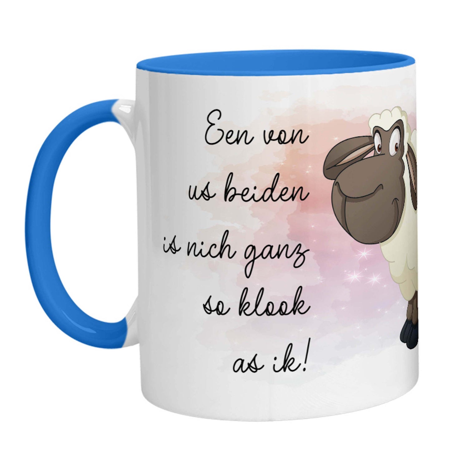 Tasse - Schaf Een von us beiden is nich ganz so klook as ik - Zwergenstick