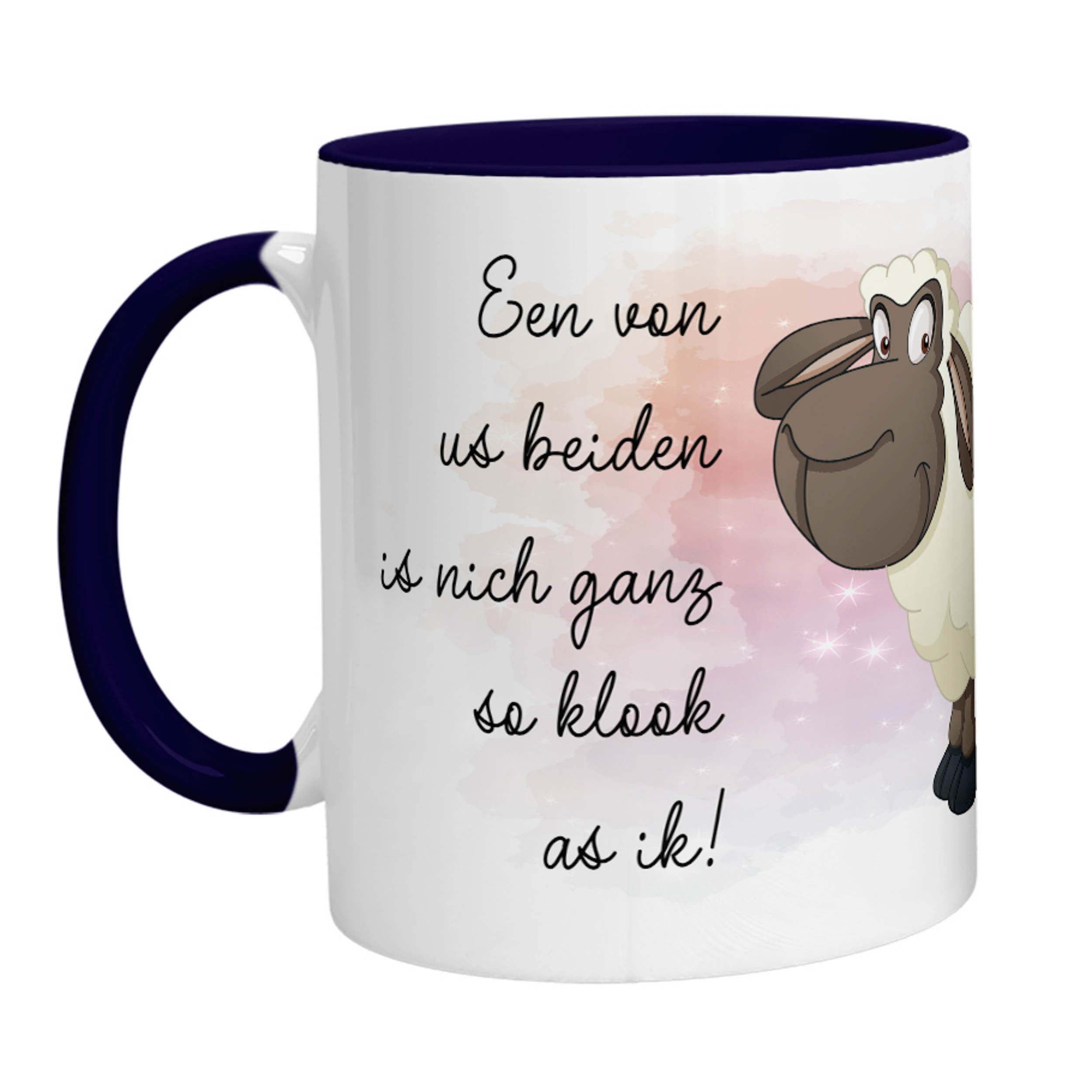 Tasse - Schaf Een von us beiden is nich ganz so klook as ik - Zwergenstick