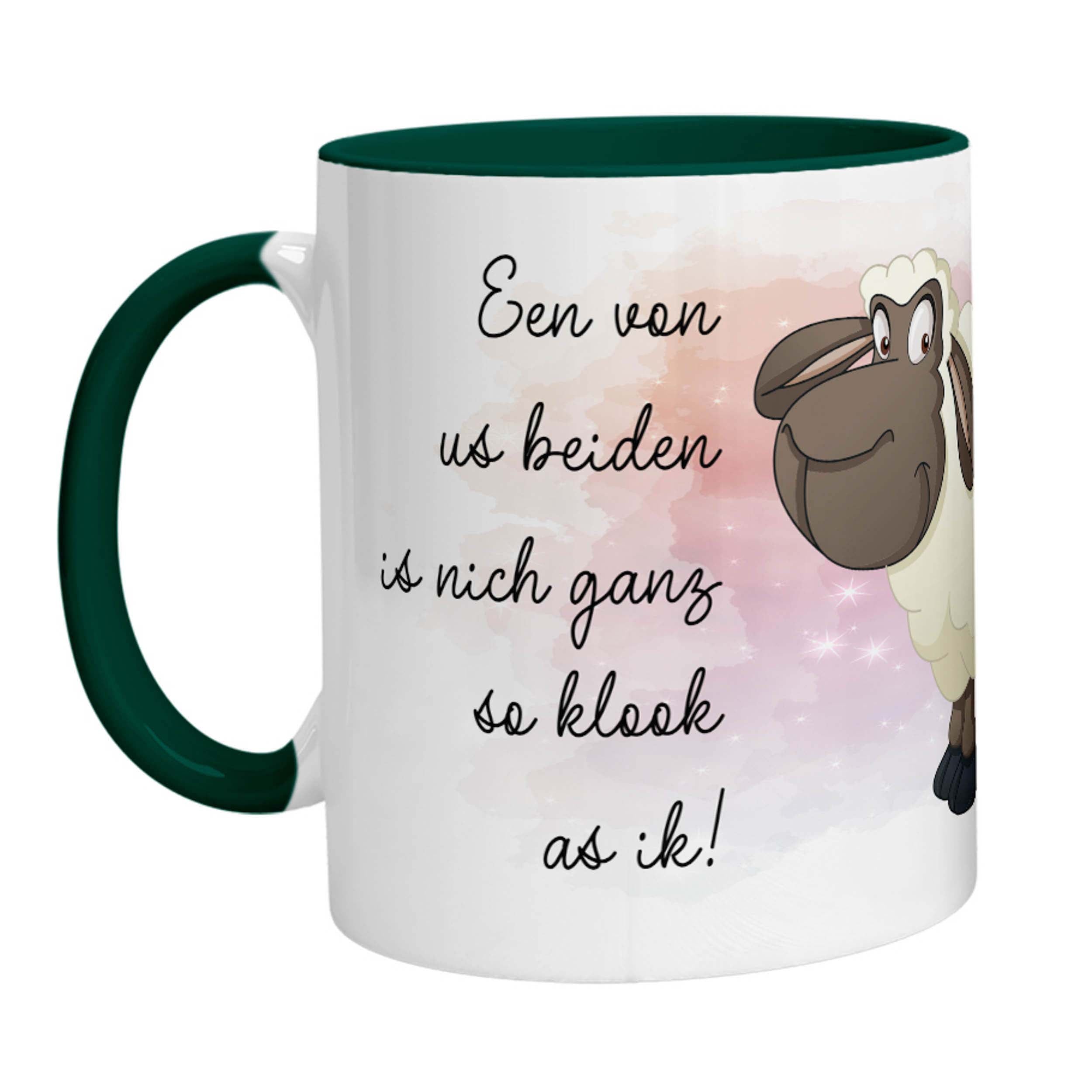 Tasse - Schaf Een von us beiden is nich ganz so klook as ik - Zwergenstick