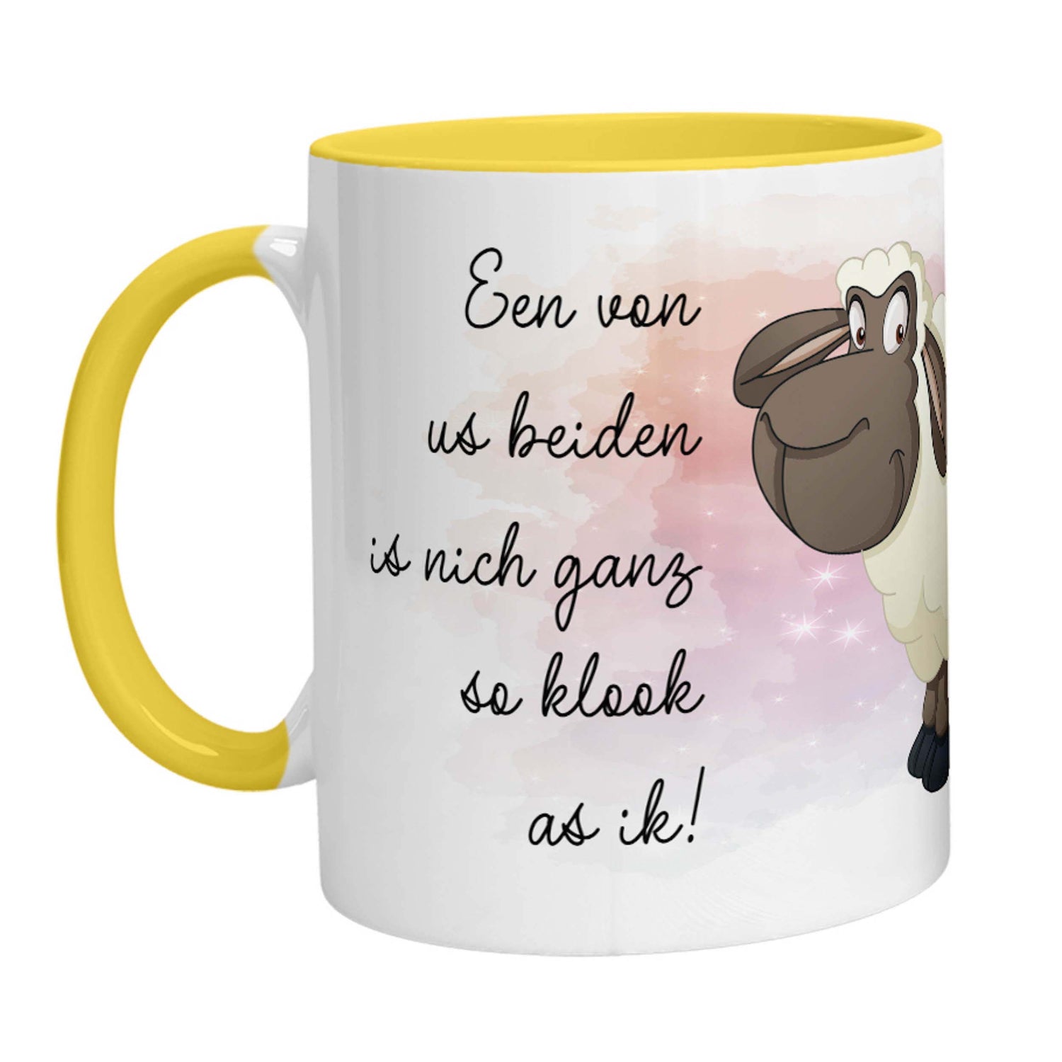 Tasse - Schaf Een von us beiden is nich ganz so klook as ik - Zwergenstick