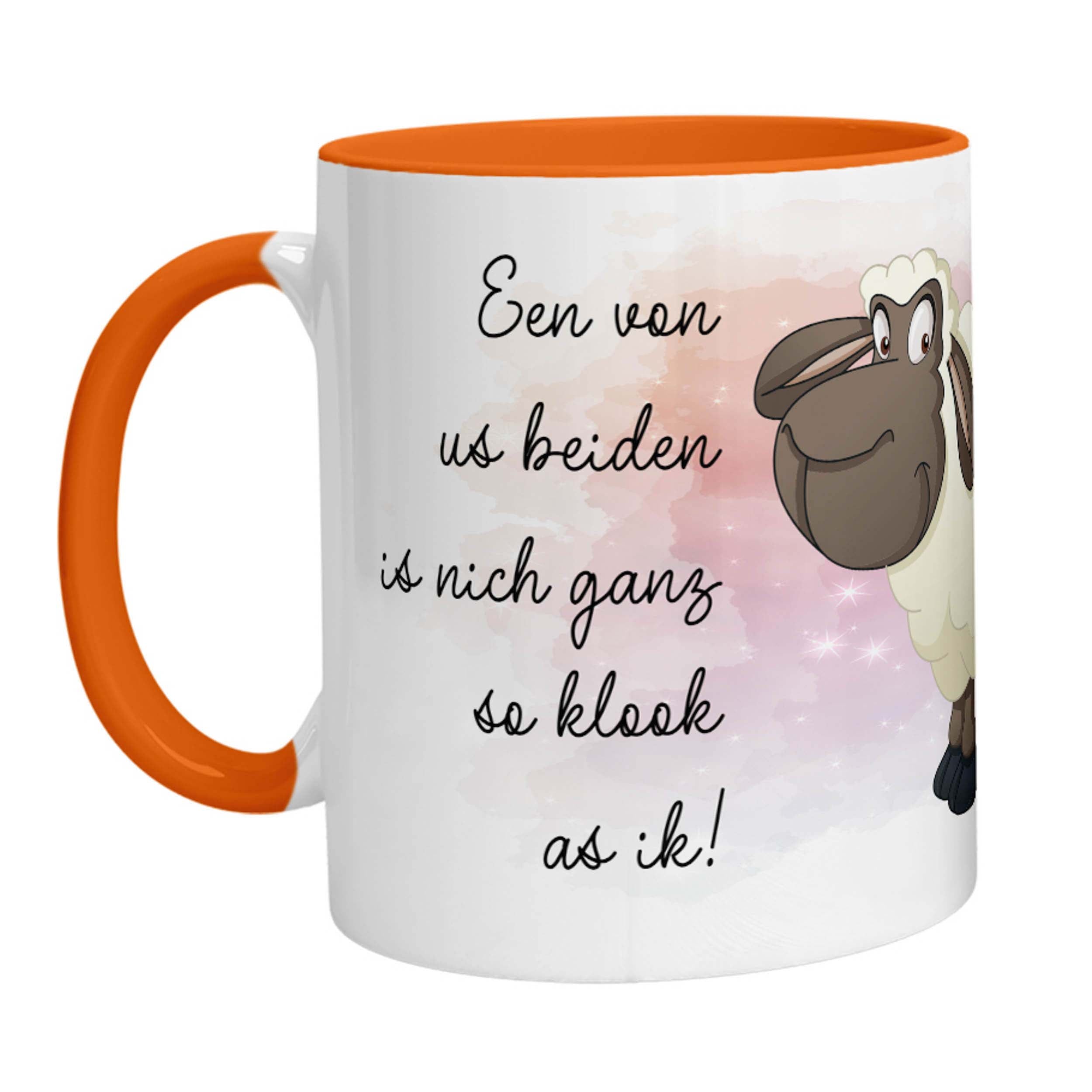 Tasse - Schaf Een von us beiden is nich ganz so klook as ik - Zwergenstick