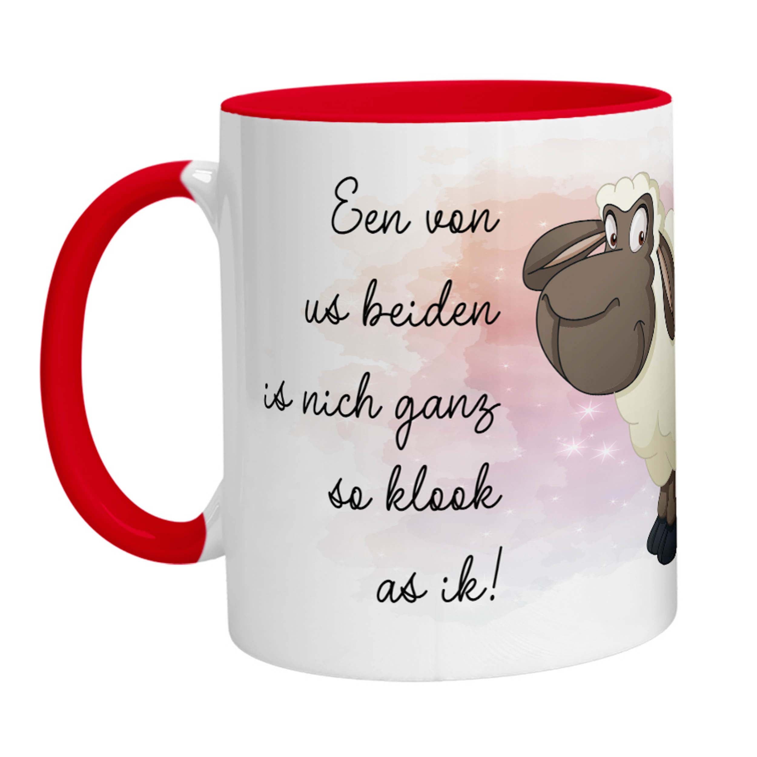Tasse - Schaf Een von us beiden is nich ganz so klook as ik - Zwergenstick