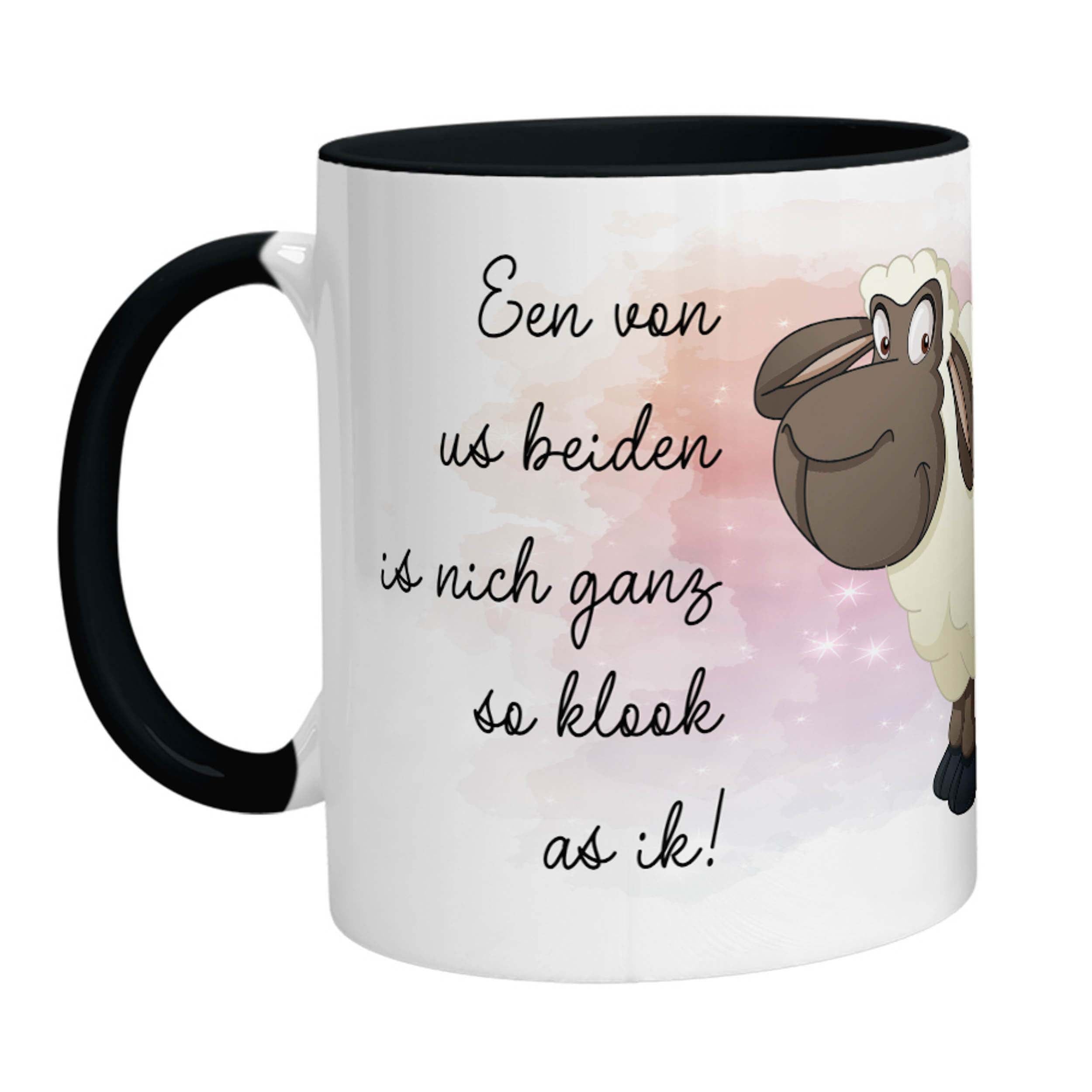 Tasse - Schaf Een von us beiden is nich ganz so klook as ik - Zwergenstick