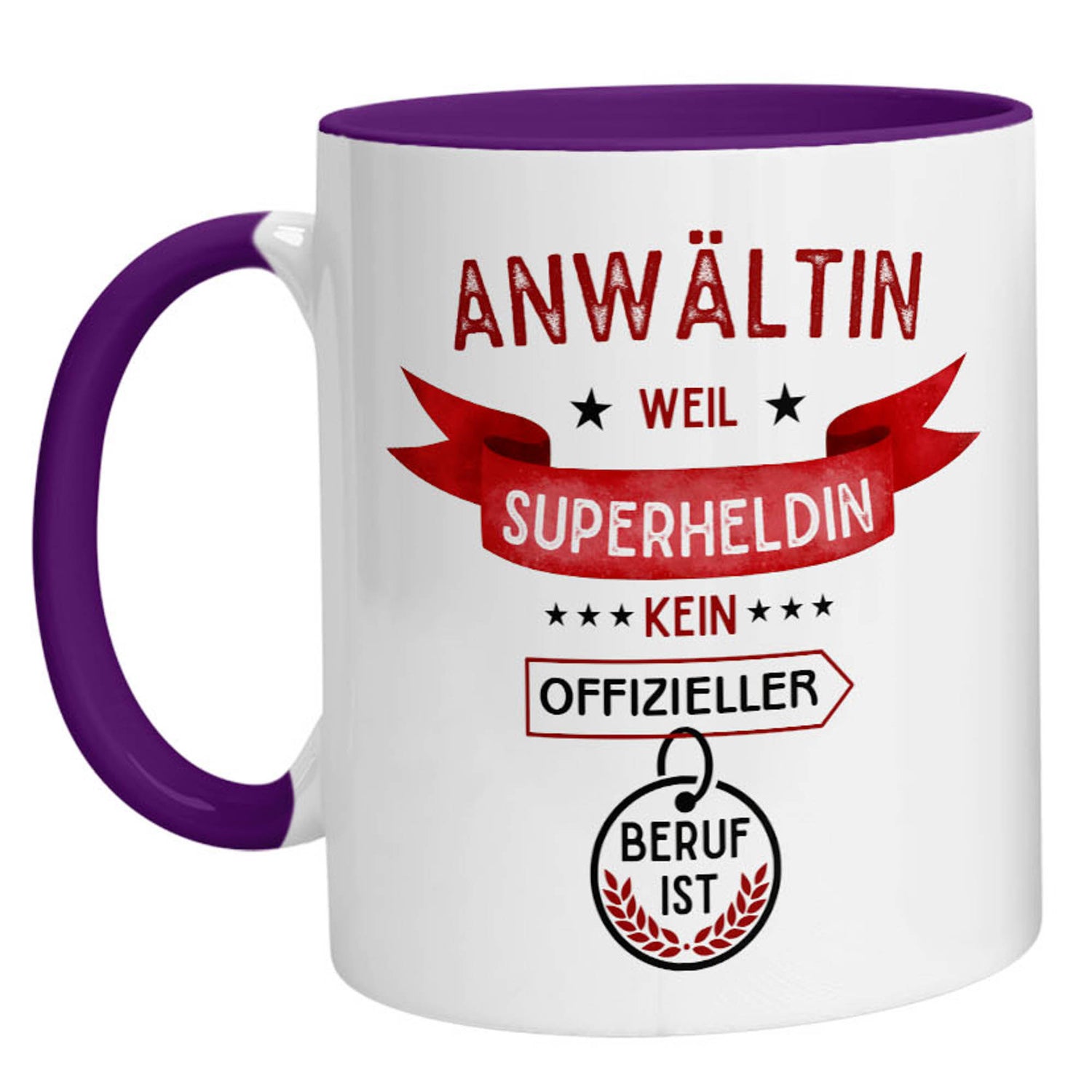 Tasse - Superheldin Anwältin - Zwergenstick