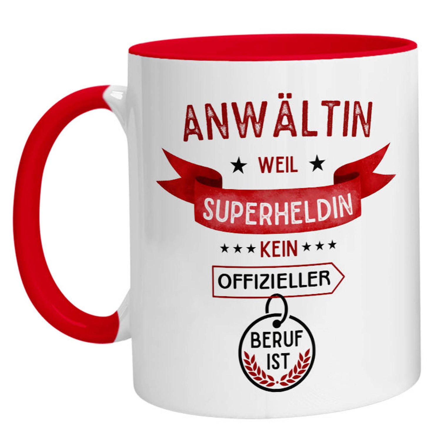 Tasse - Superheldin Anwältin - Zwergenstick