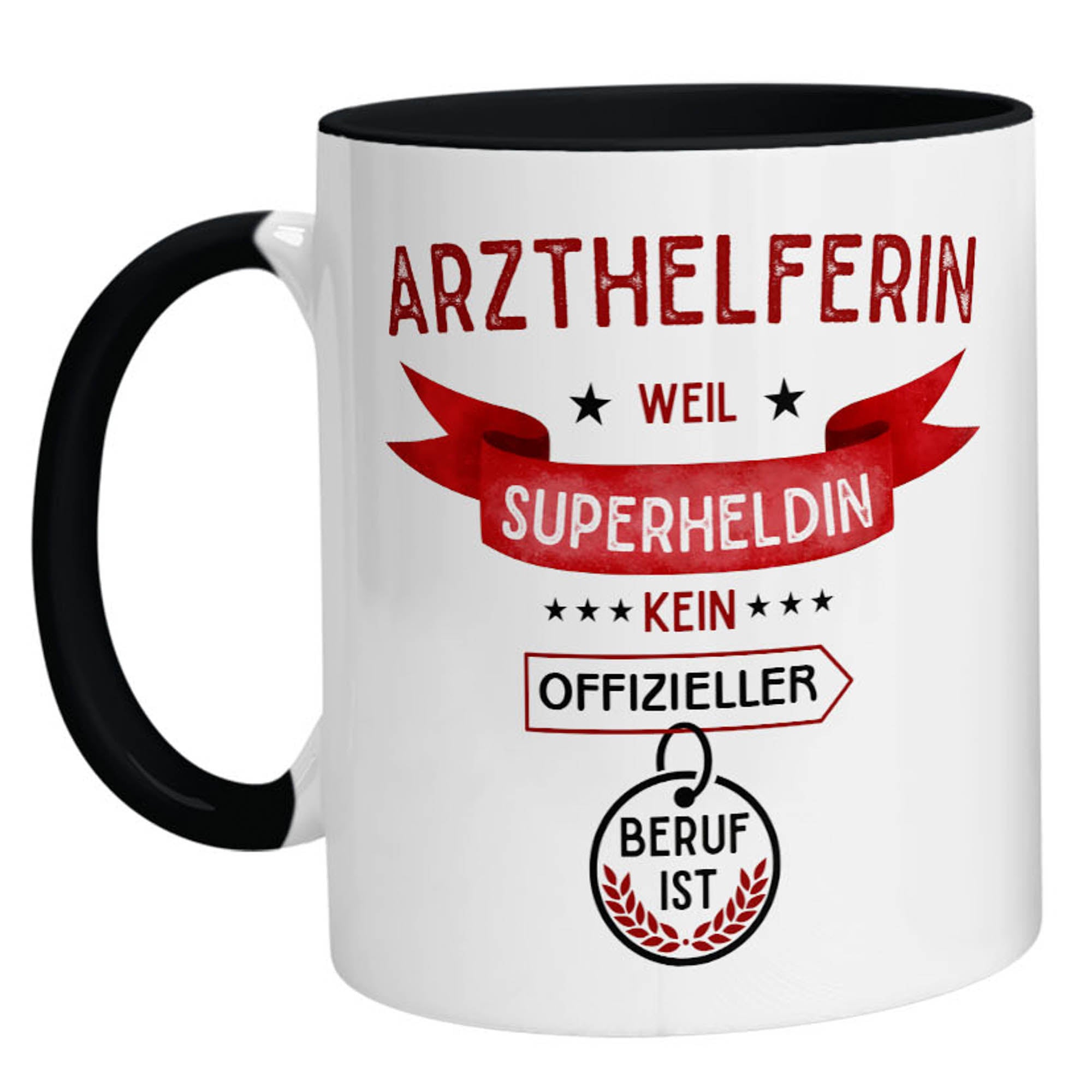 Tasse - Superheldin Arzthelferin - Zwergenstick