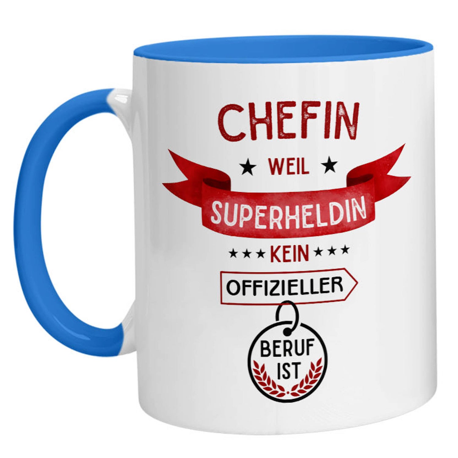Tasse - Superheldin Chefin - Zwergenstick