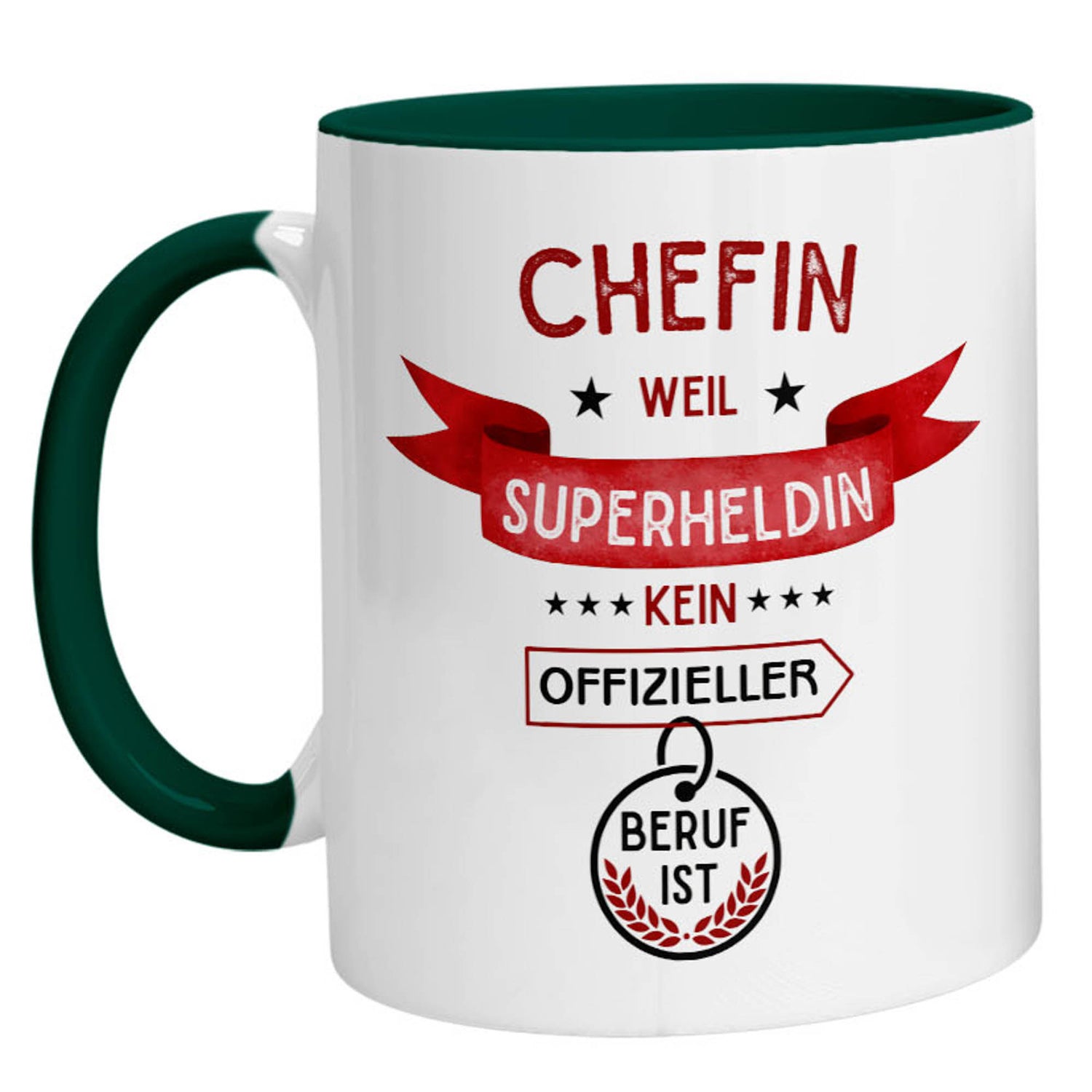 Tasse - Superheldin Chefin - Zwergenstick