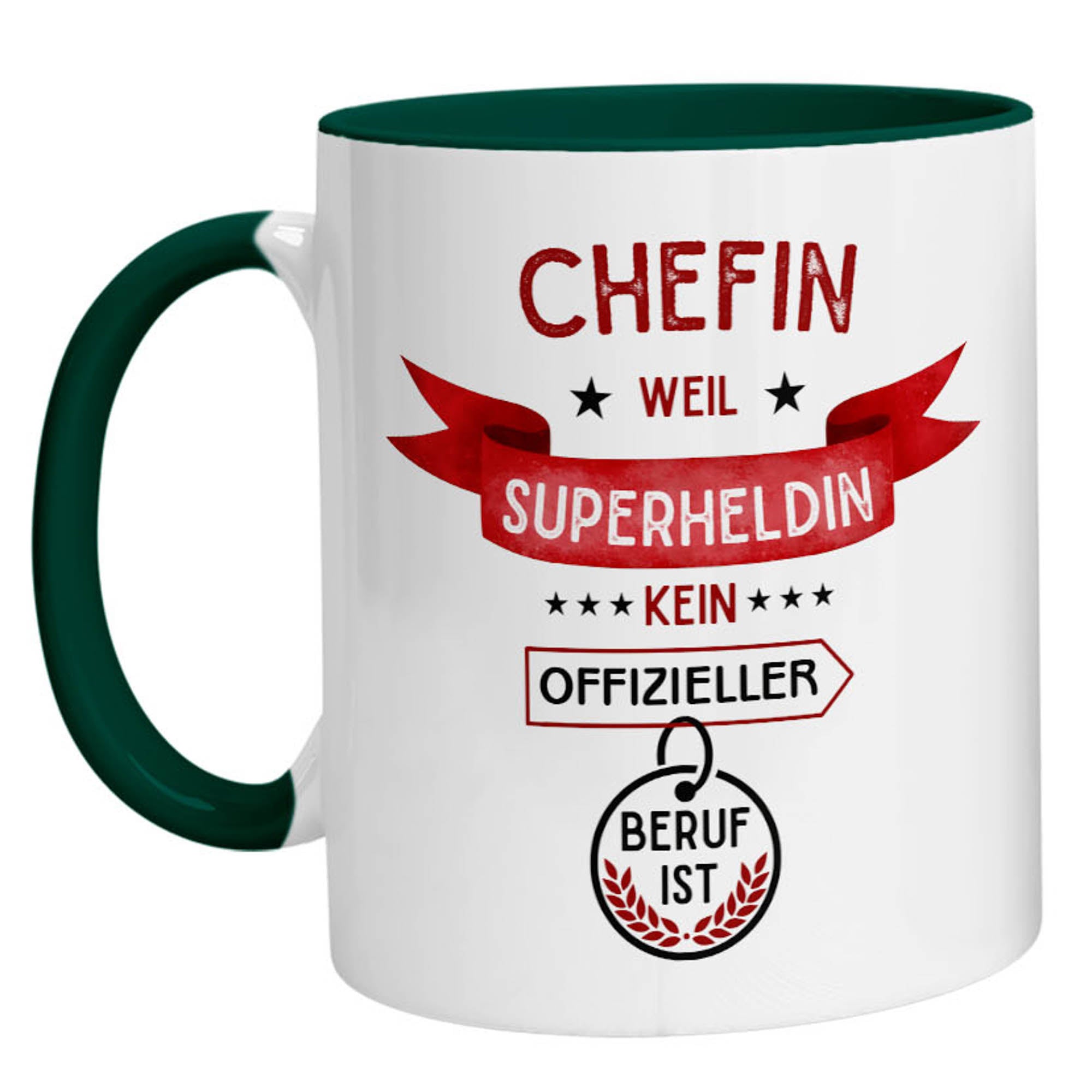 Tasse - Superheldin Chefin - Zwergenstick