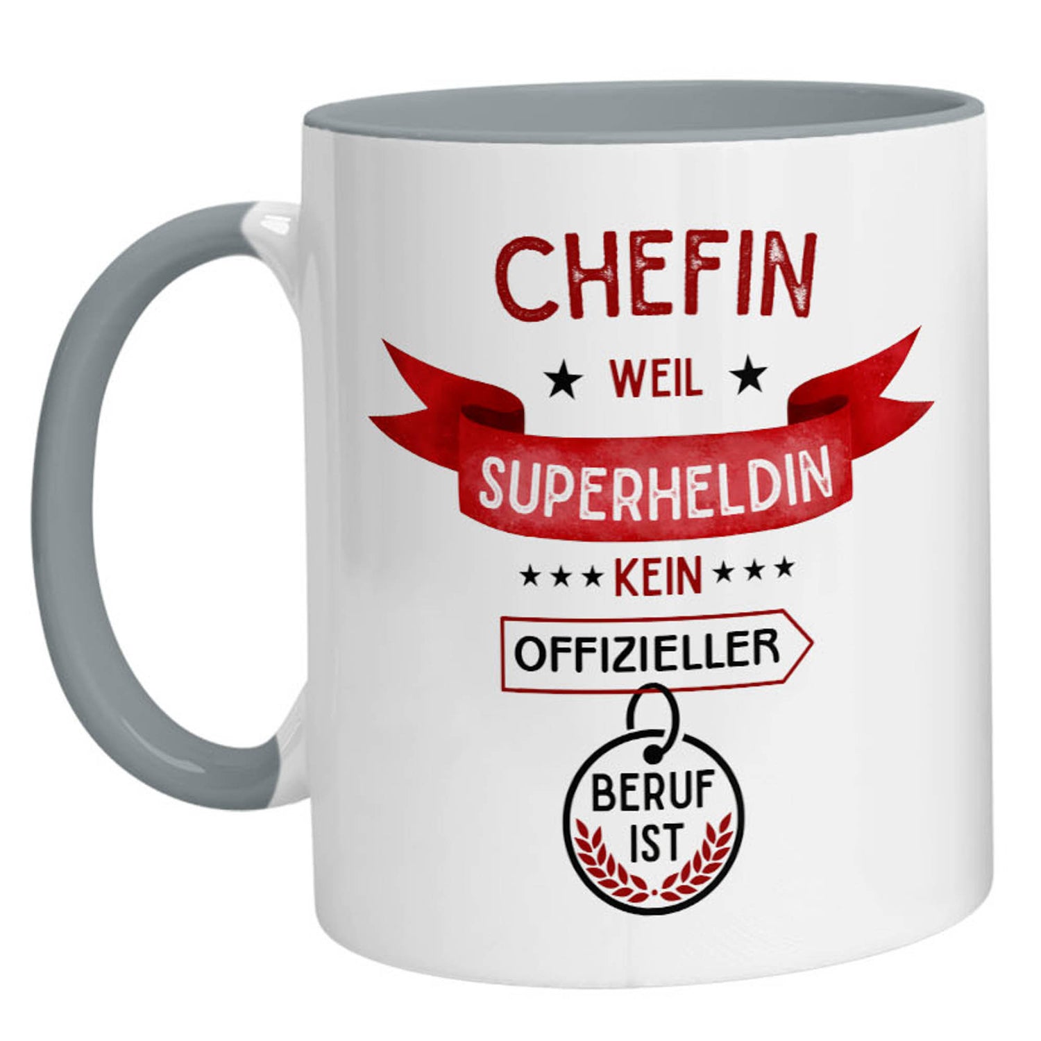 Tasse - Superheldin Chefin - Zwergenstick