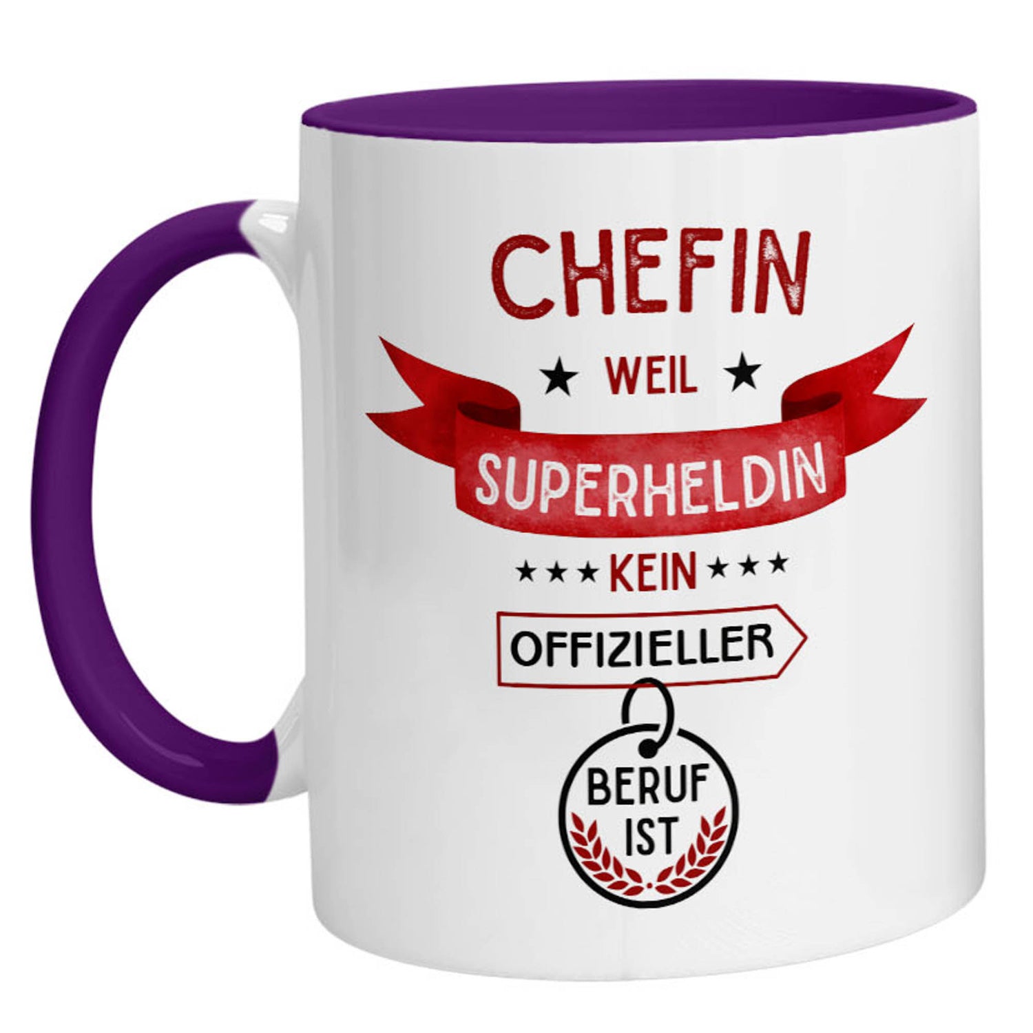 Tasse - Superheldin Chefin - Zwergenstick