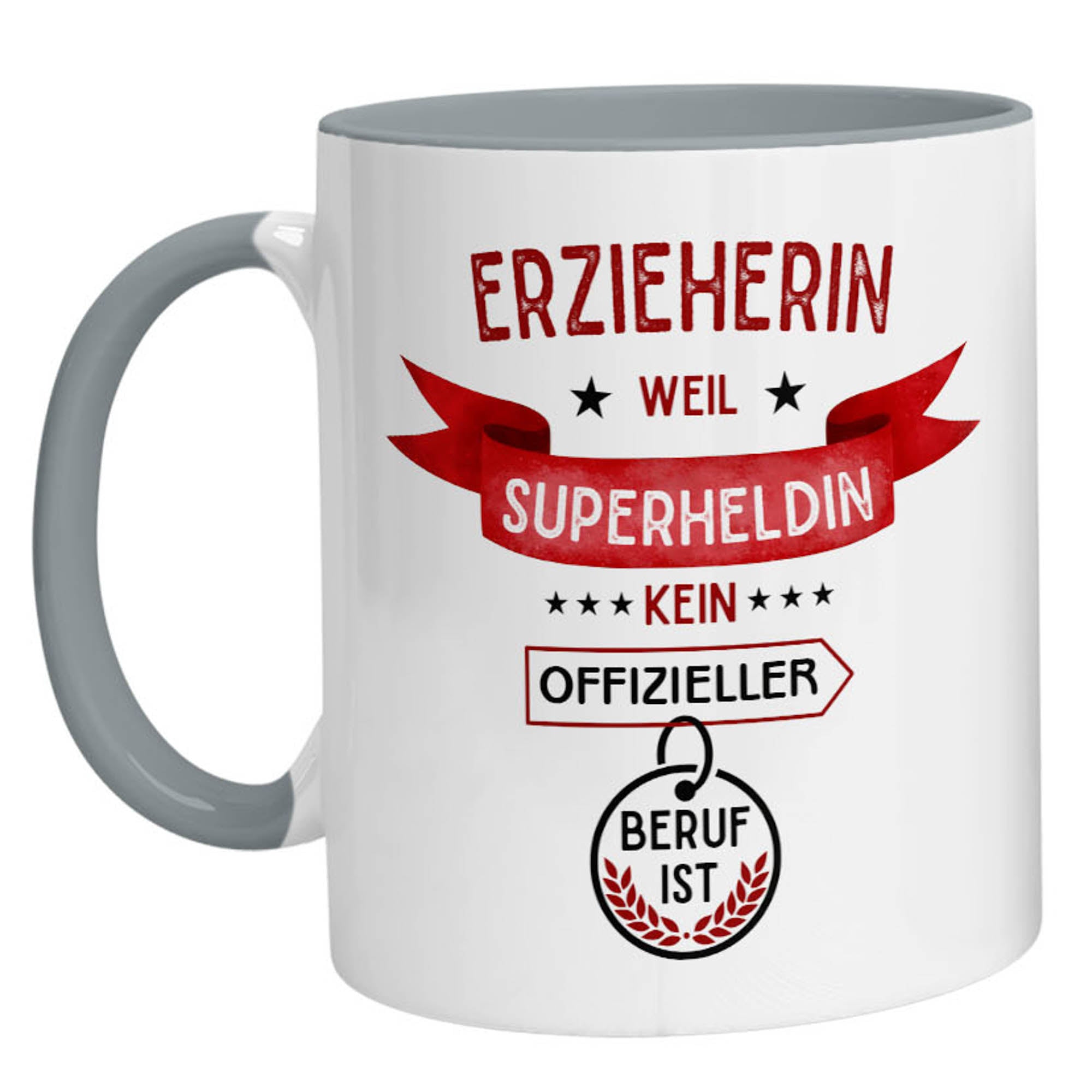 Tasse - Superheldin Erzieherin - Zwergenstick