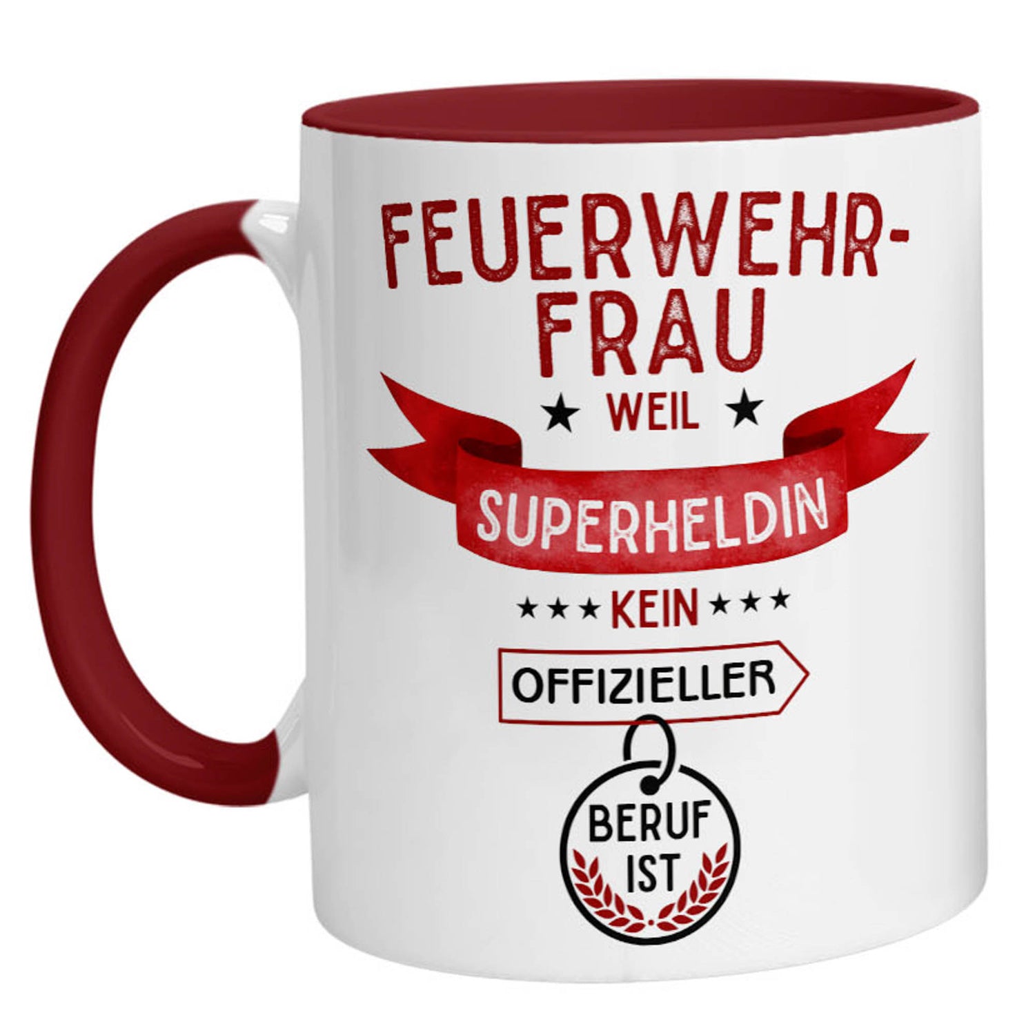 Tasse - Superheldin Feuerwehrfrau - Zwergenstick