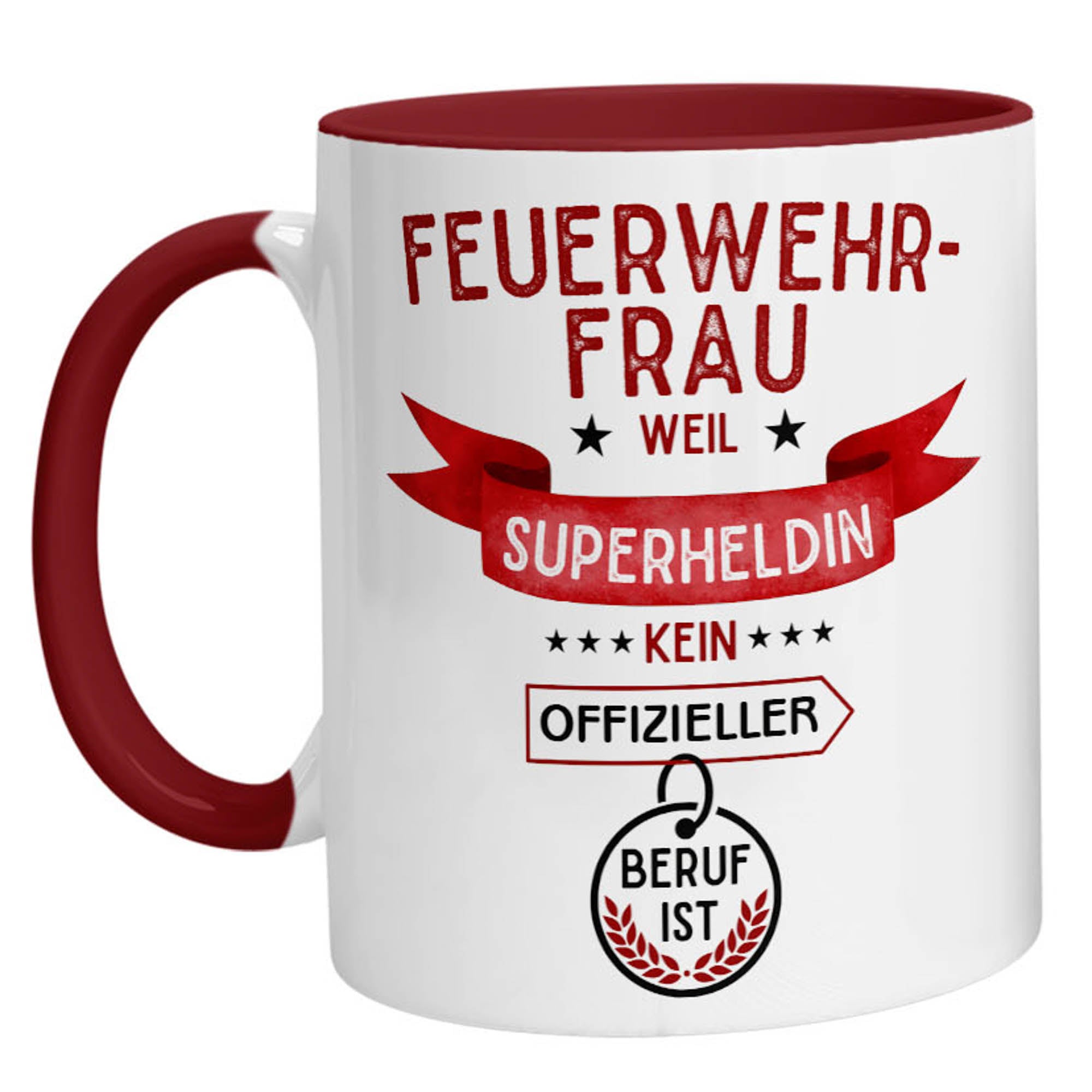 Tasse - Superheldin Feuerwehrfrau - Zwergenstick