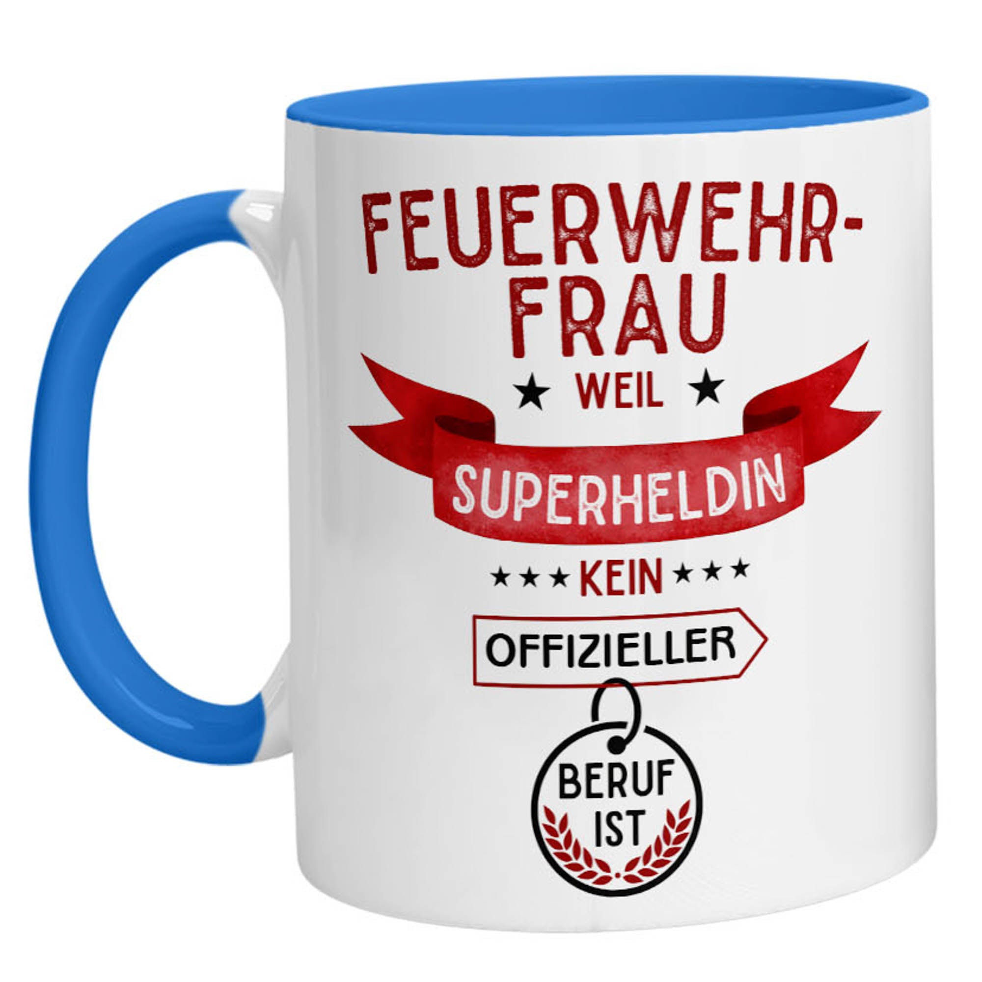 Tasse - Superheldin Feuerwehrfrau - Zwergenstick