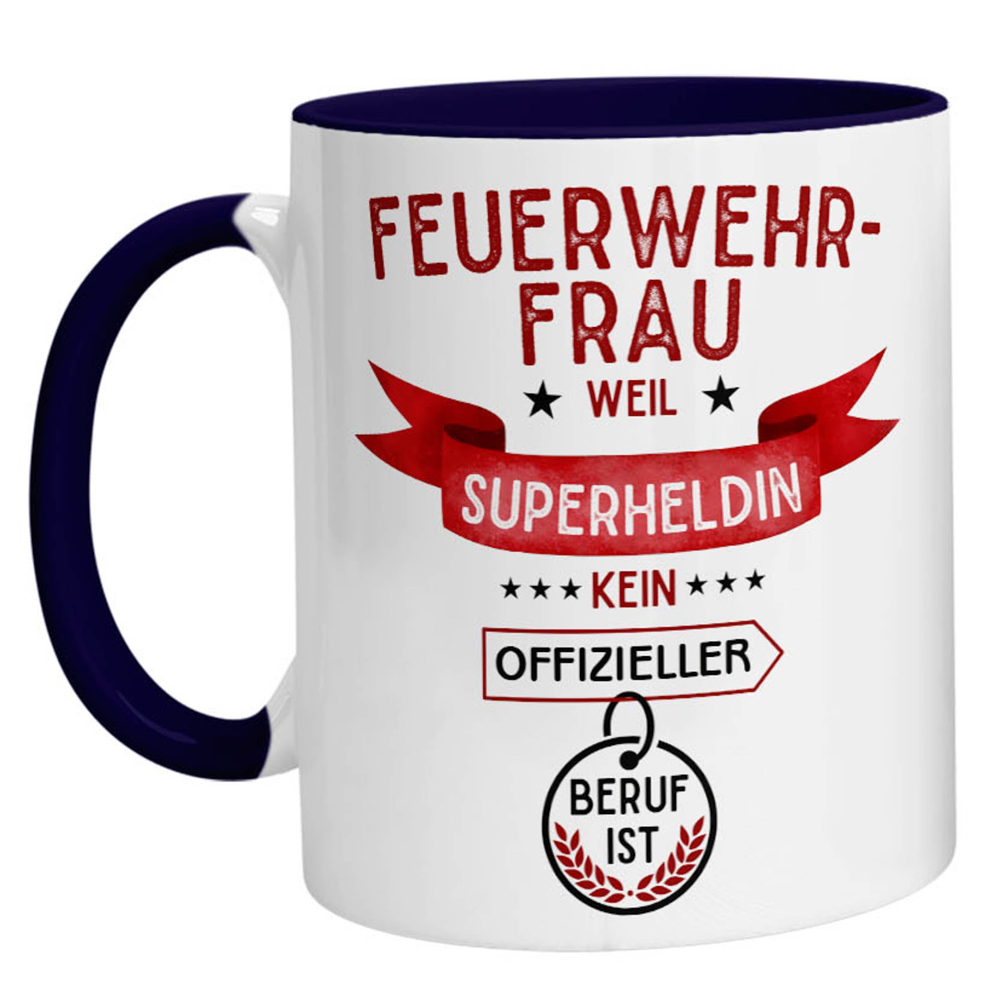 Tasse - Superheldin Feuerwehrfrau - Zwergenstick