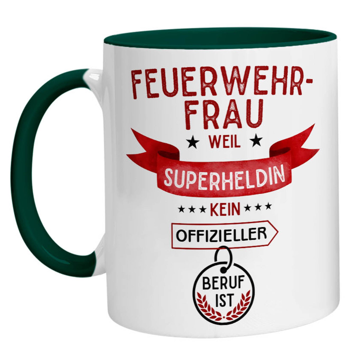 Tasse - Superheldin Feuerwehrfrau - Zwergenstick