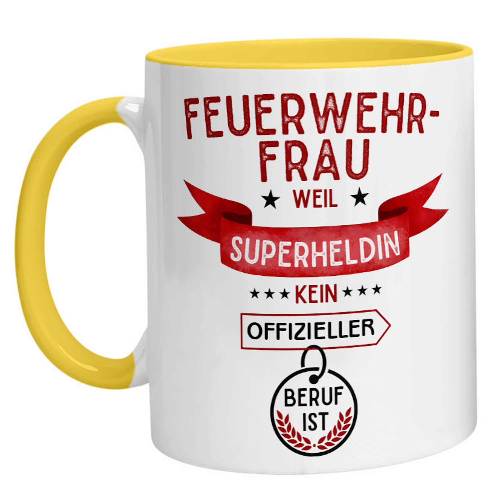Tasse - Superheldin Feuerwehrfrau - Zwergenstick