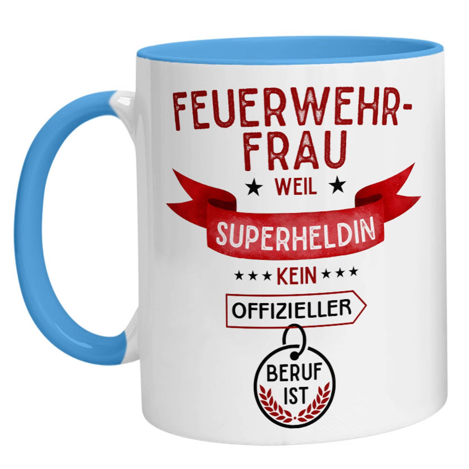 Tasse - Superheldin Feuerwehrfrau - Zwergenstick