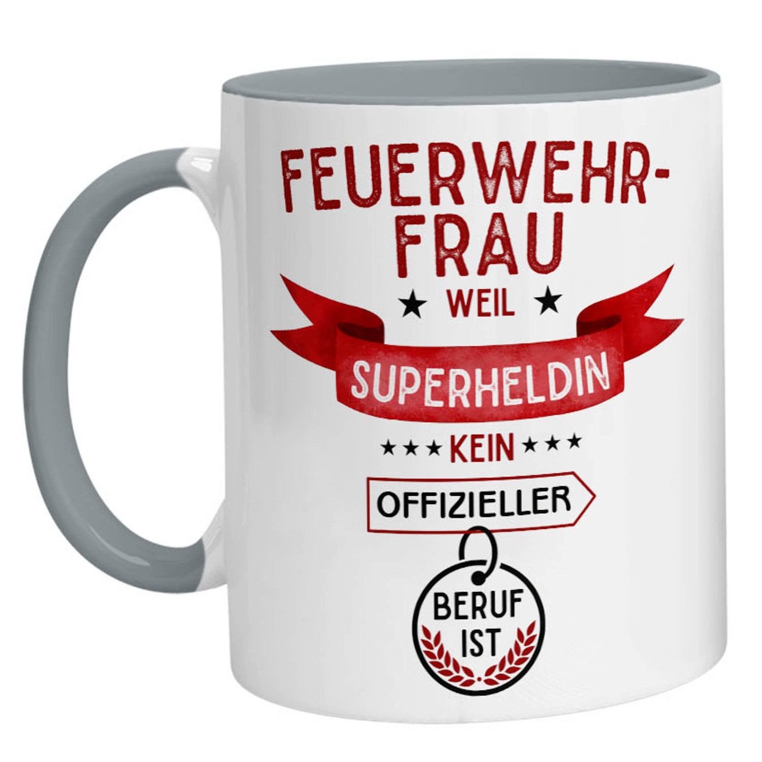 Tasse - Superheldin Feuerwehrfrau - Zwergenstick