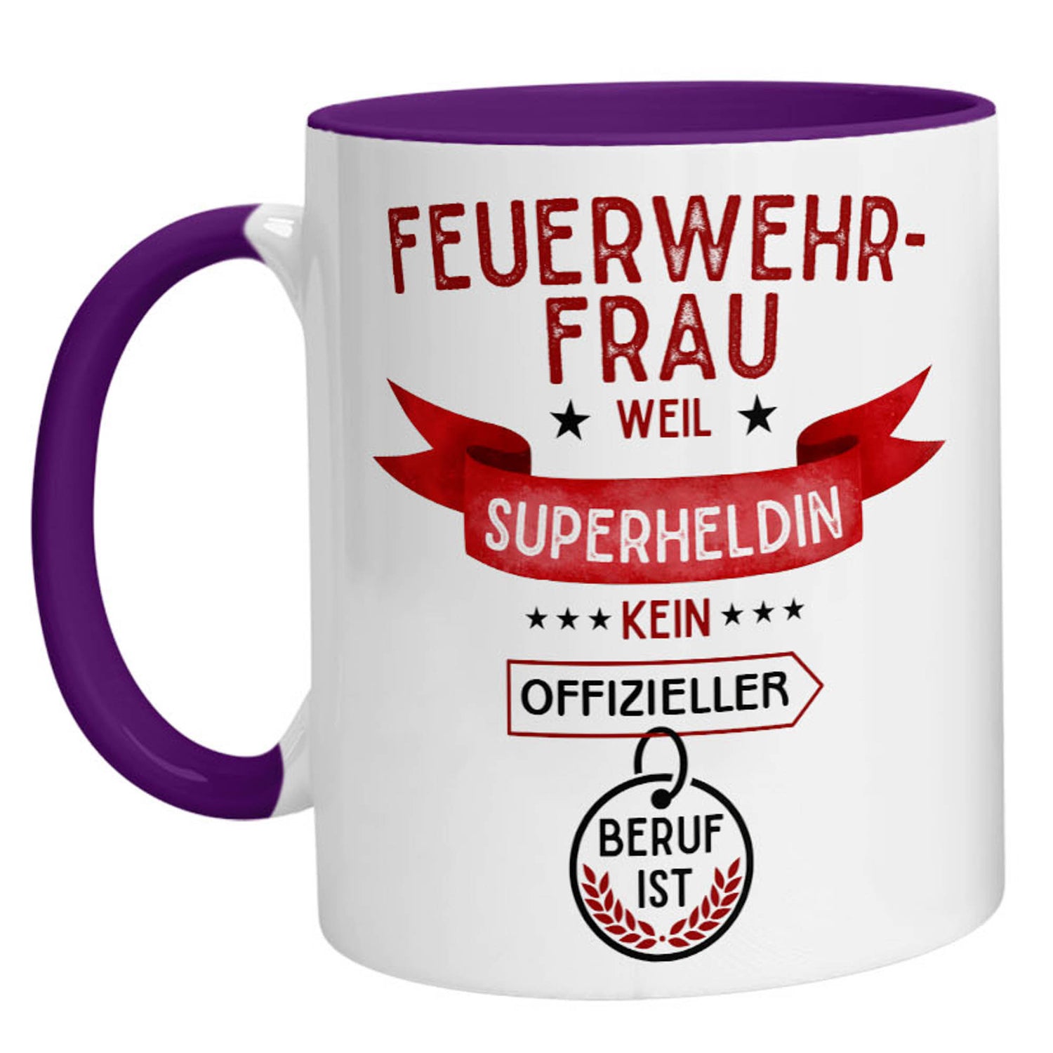 Tasse - Superheldin Feuerwehrfrau - Zwergenstick