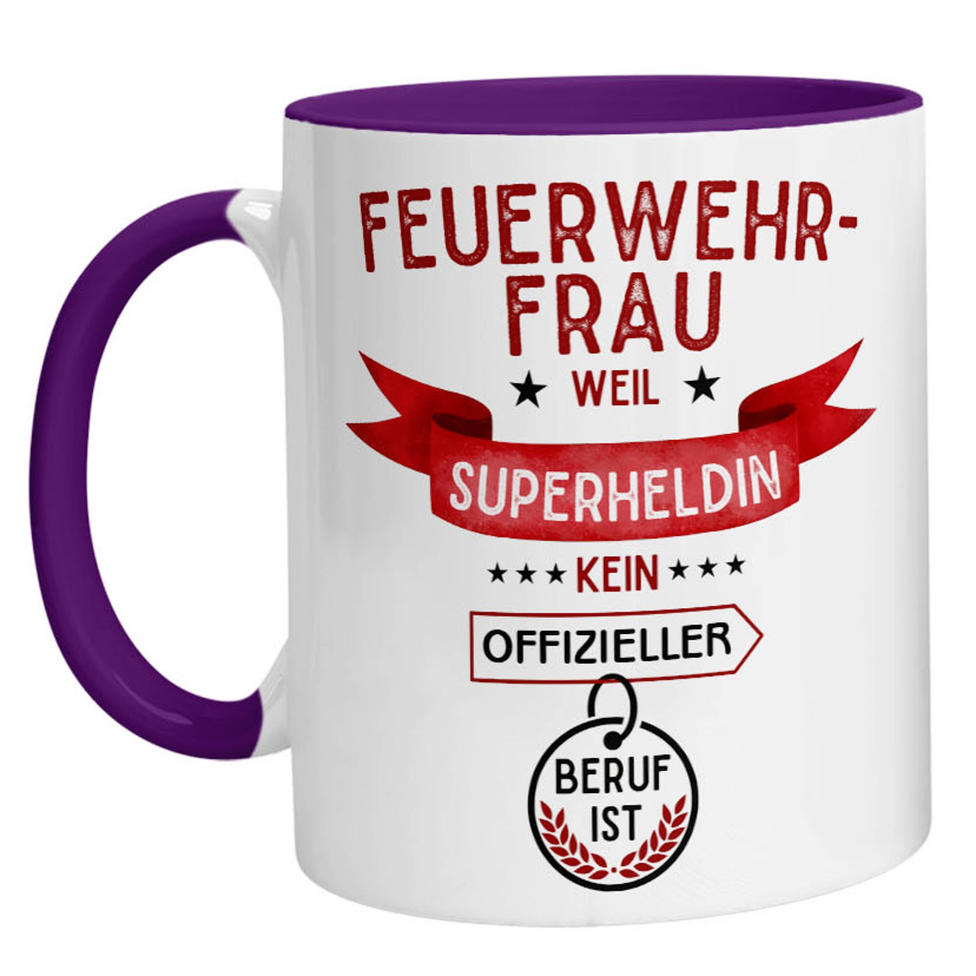 Tasse - Superheldin Feuerwehrfrau - Zwergenstick