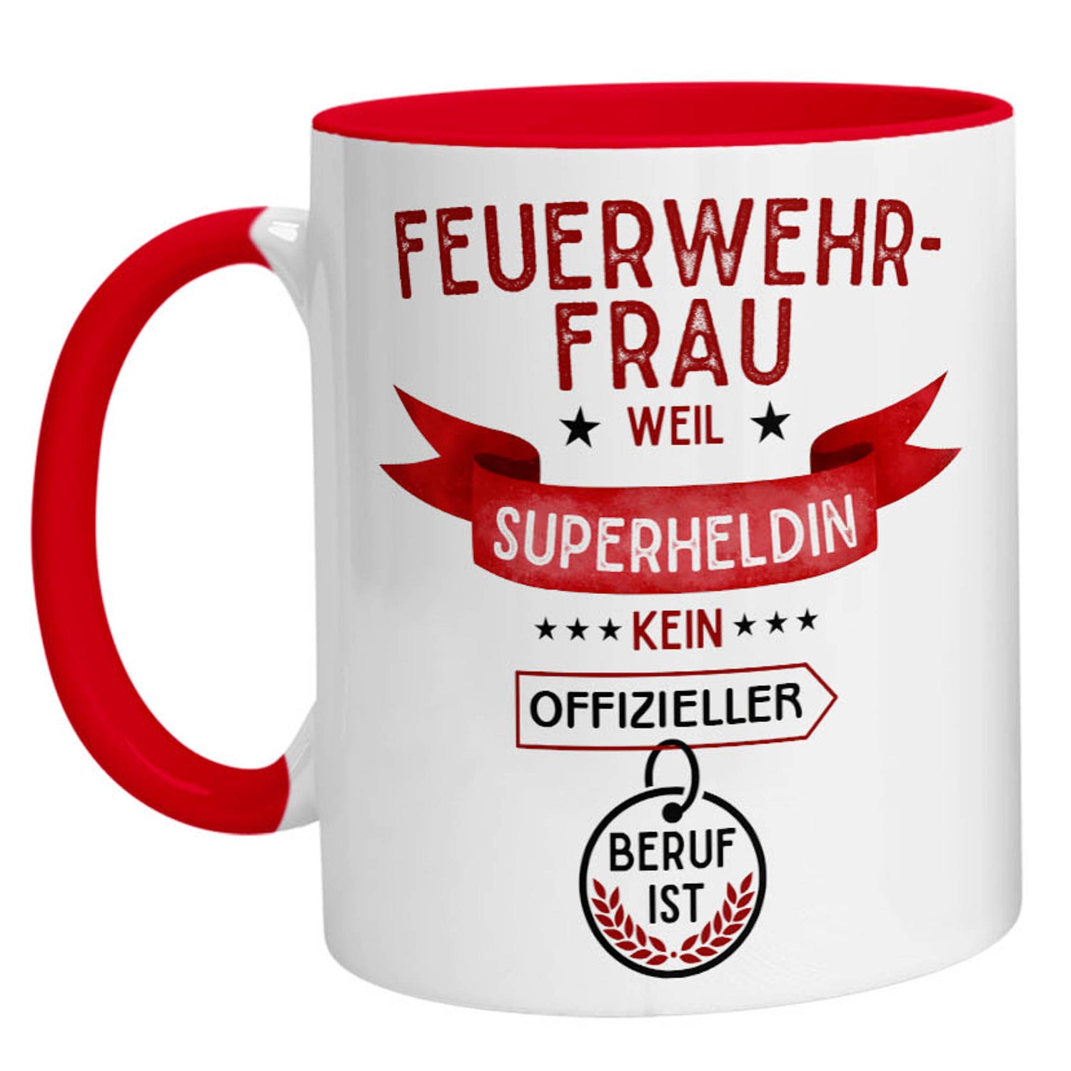 Tasse - Superheldin Feuerwehrfrau - Zwergenstick