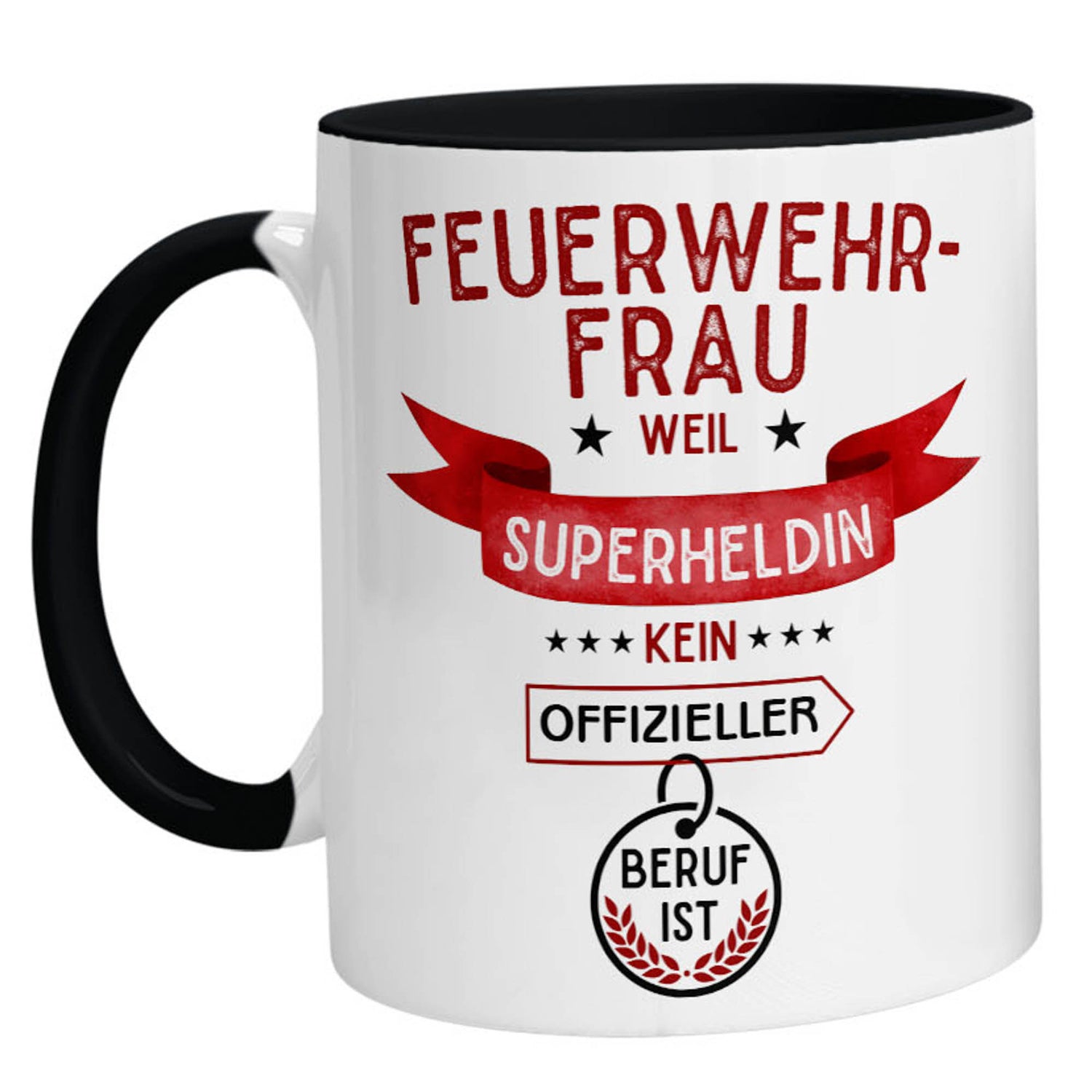 Tasse - Superheldin Feuerwehrfrau - Zwergenstick