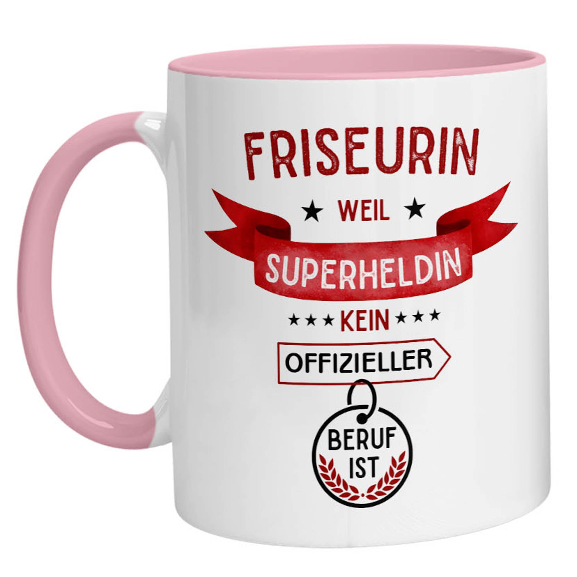 Tasse - Superheldin Friseurin - Zwergenstick