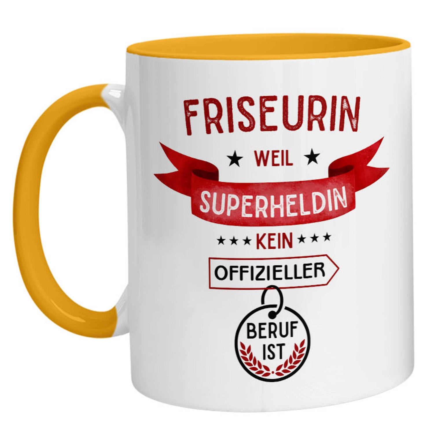 Tasse - Superheldin Friseurin - Zwergenstick