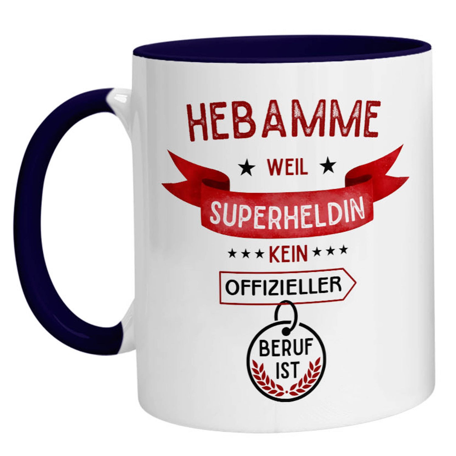 Tasse - Superheldin Hebamme - Zwergenstick