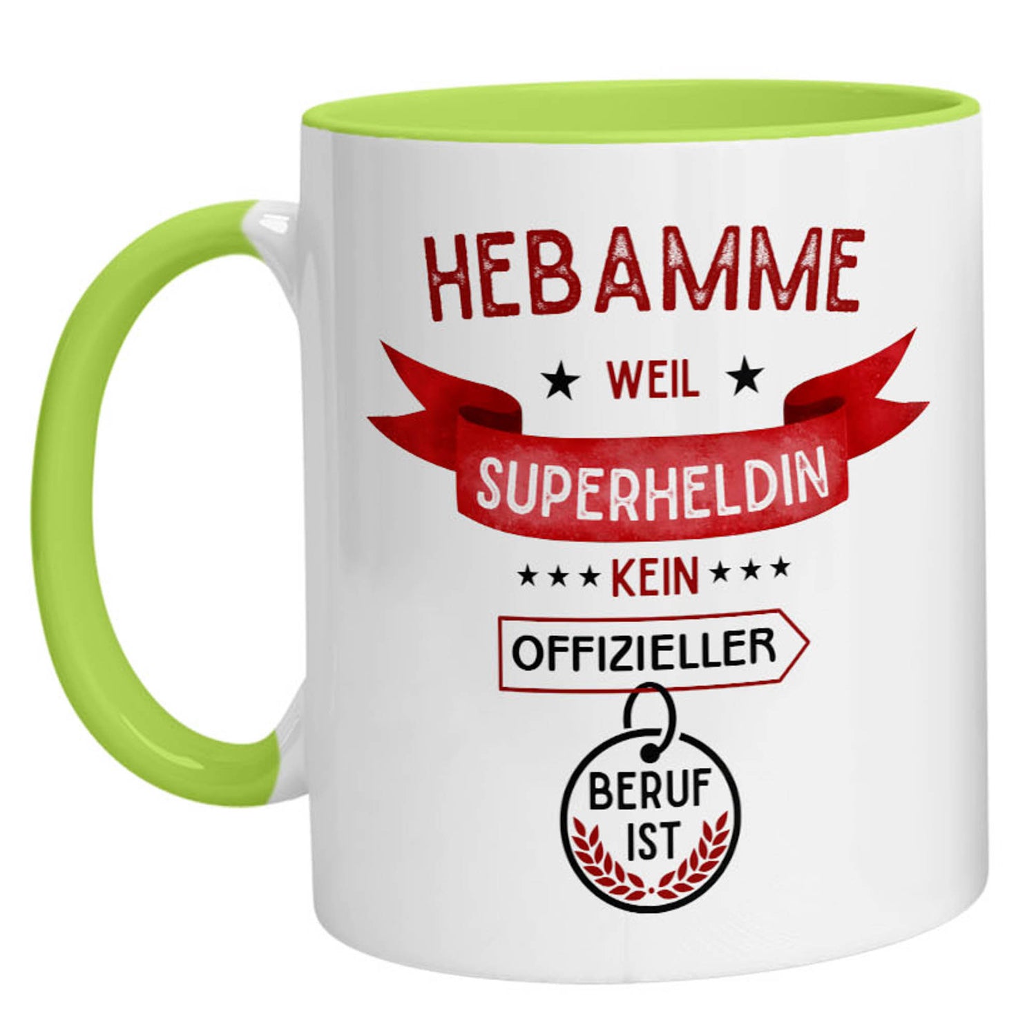 Tasse - Superheldin Hebamme - Zwergenstick