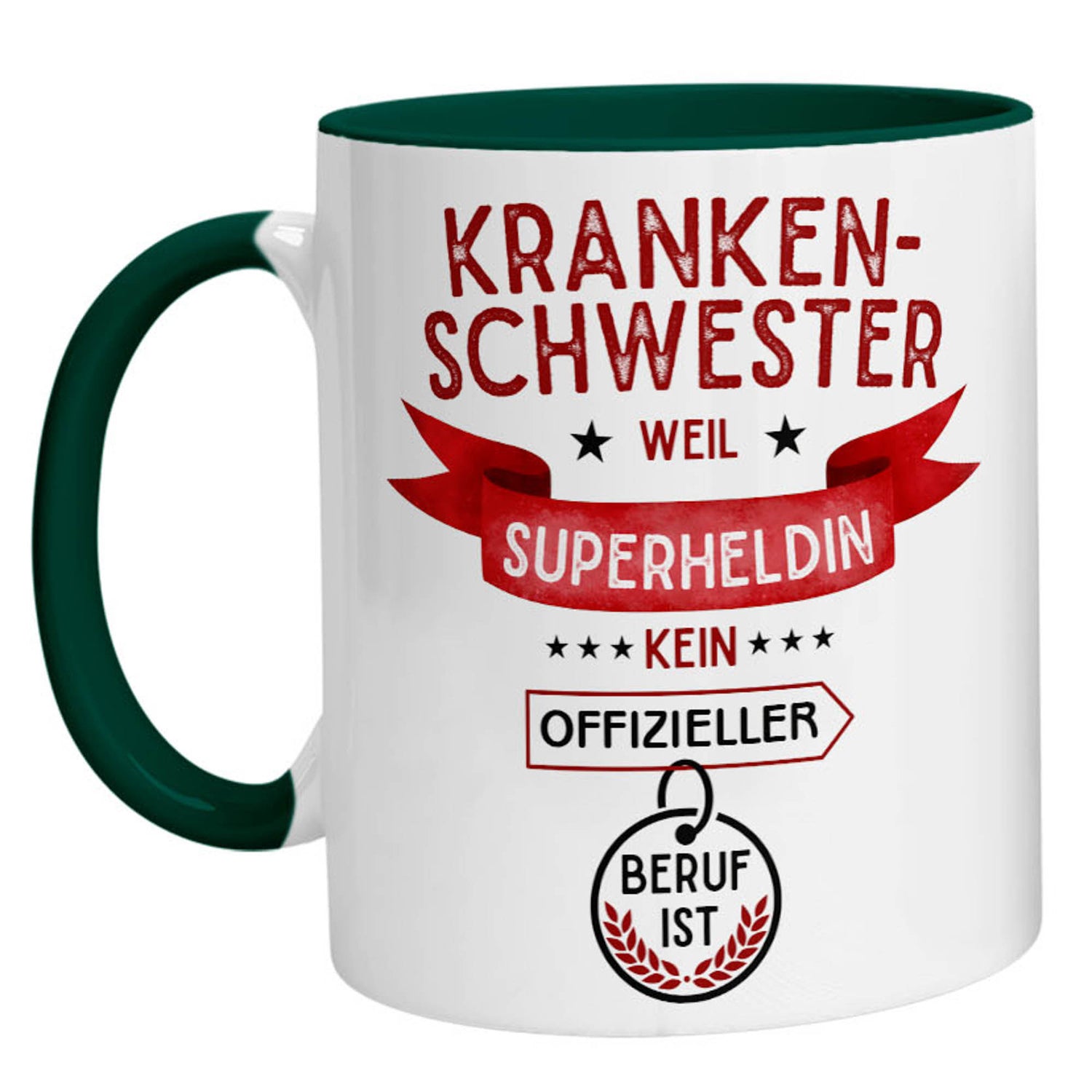 Tasse - Superheldin Krankenschwester - Zwergenstick
