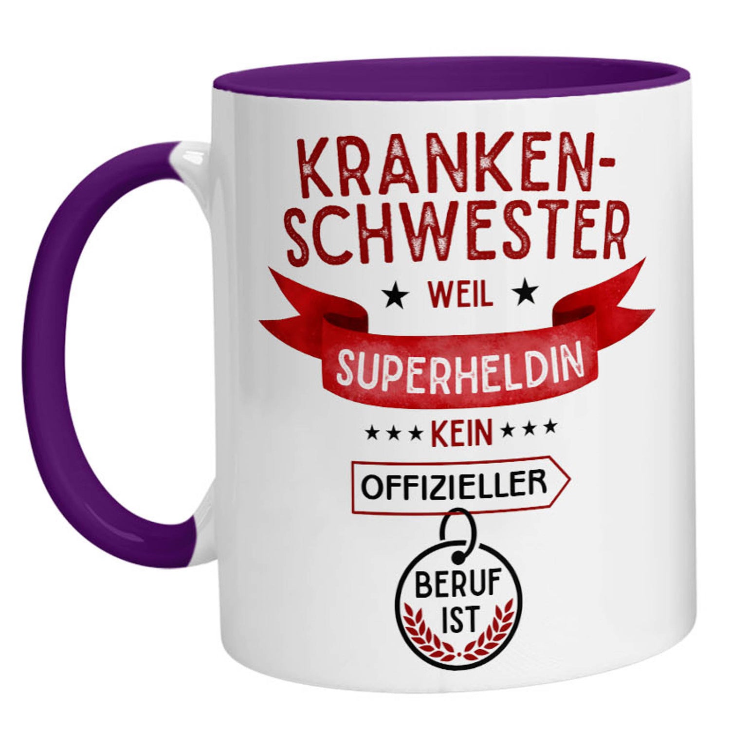 Tasse - Superheldin Krankenschwester - Zwergenstick