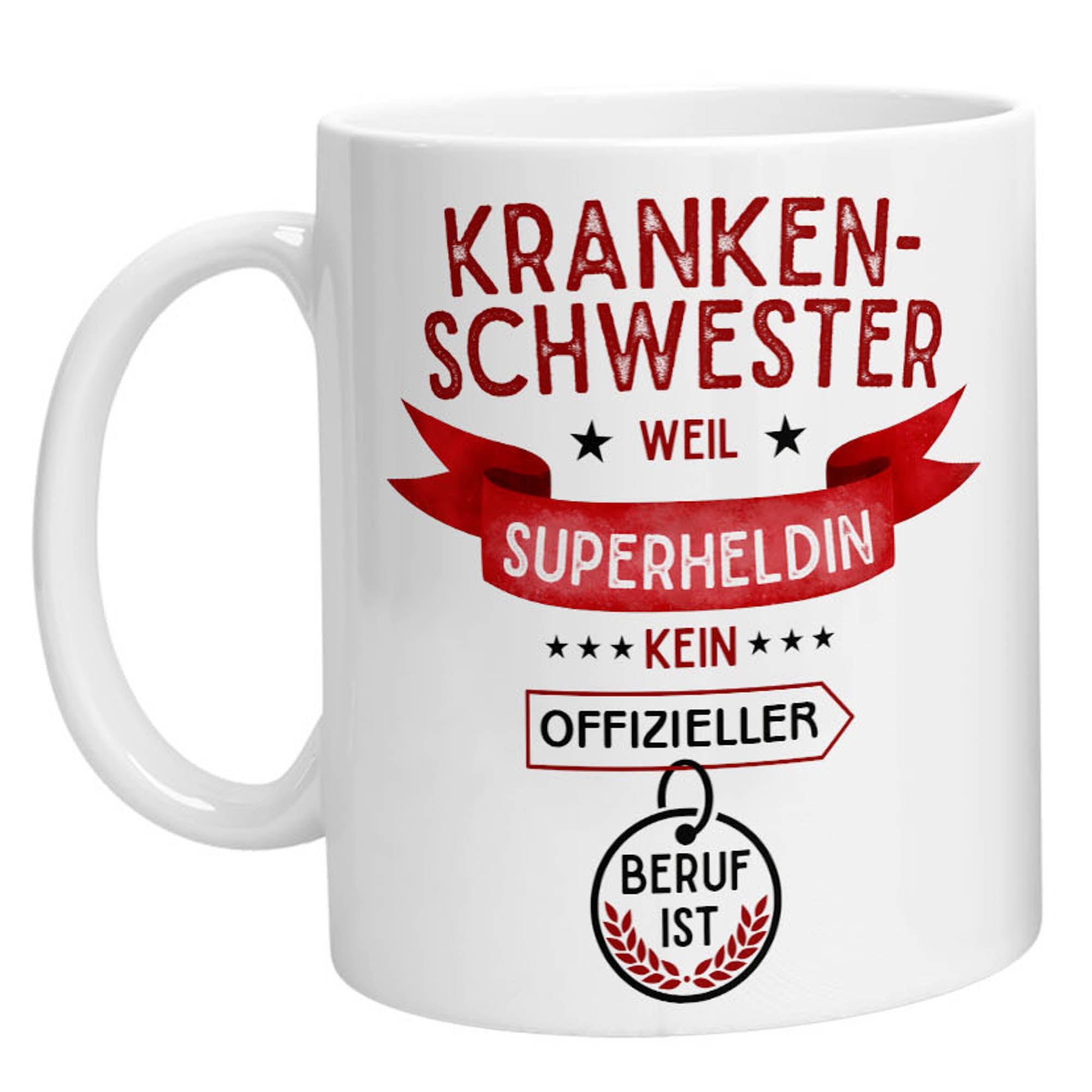 Tasse - Superheldin Krankenschwester - Zwergenstick