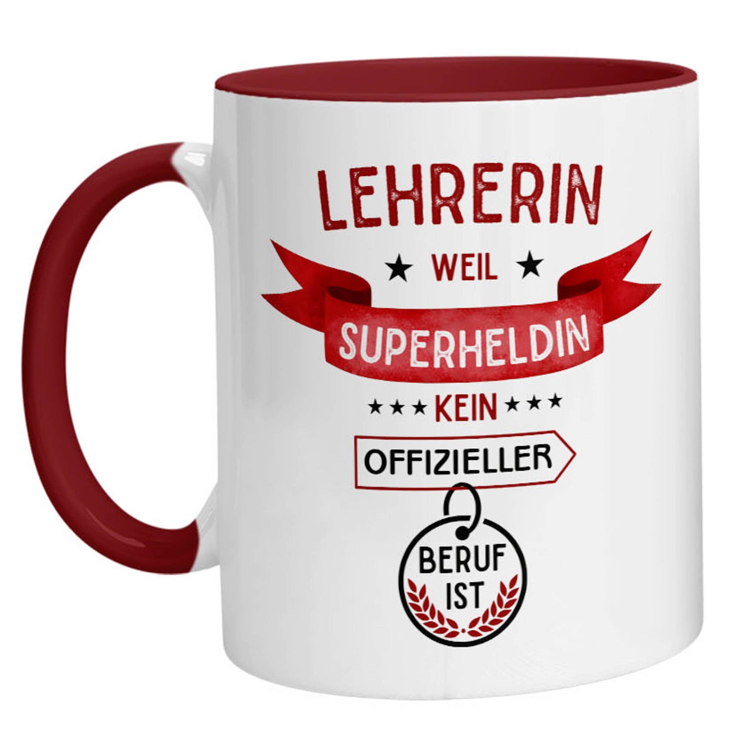 Tasse - Superheldin Lehrerin - Zwergenstick