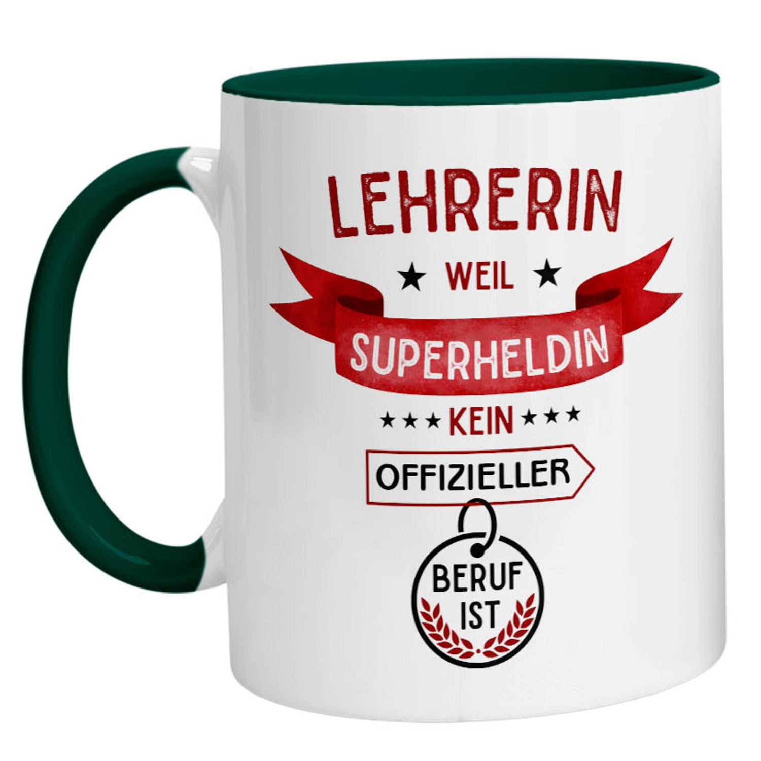 Tasse - Superheldin Lehrerin - Zwergenstick
