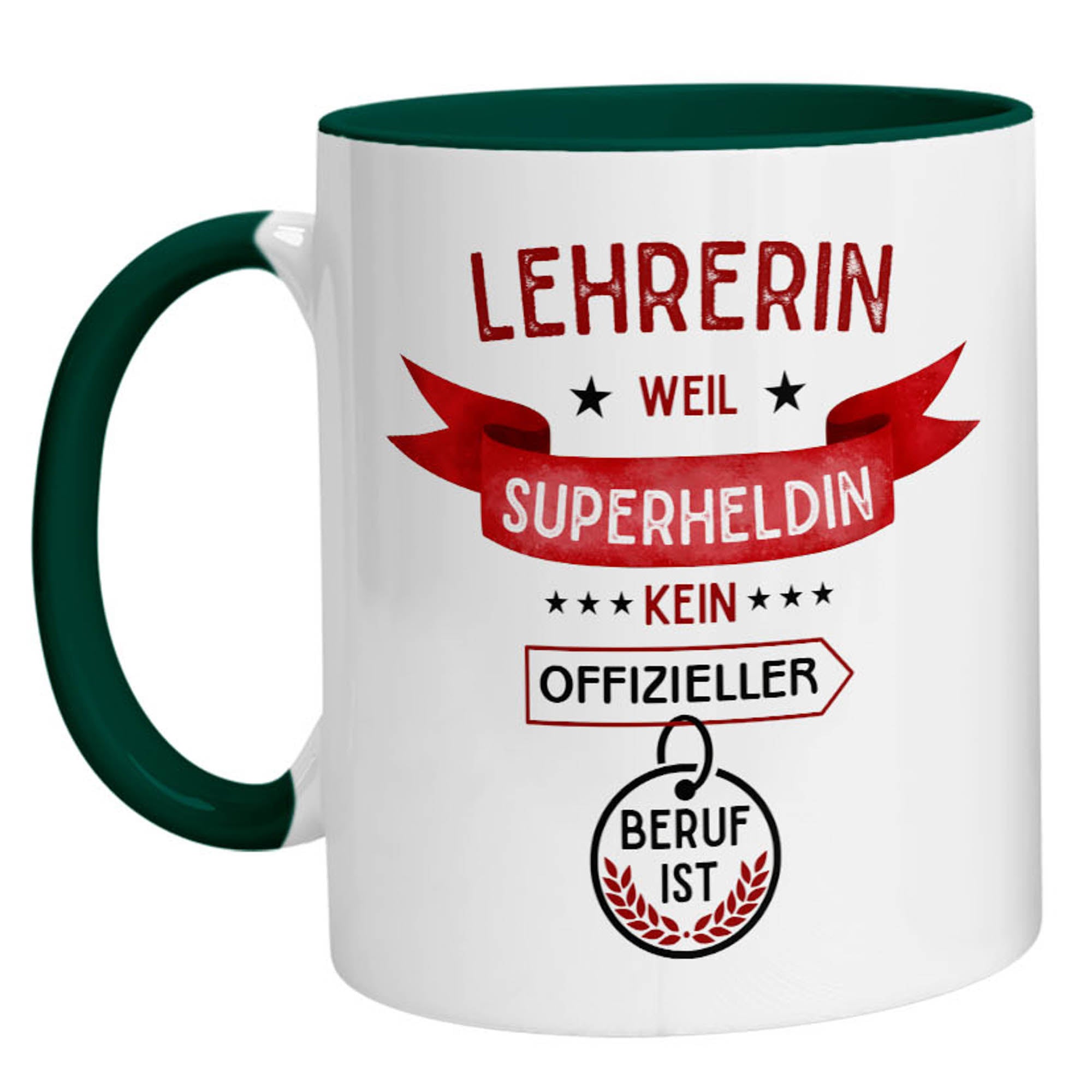 Tasse - Superheldin Lehrerin - Zwergenstick