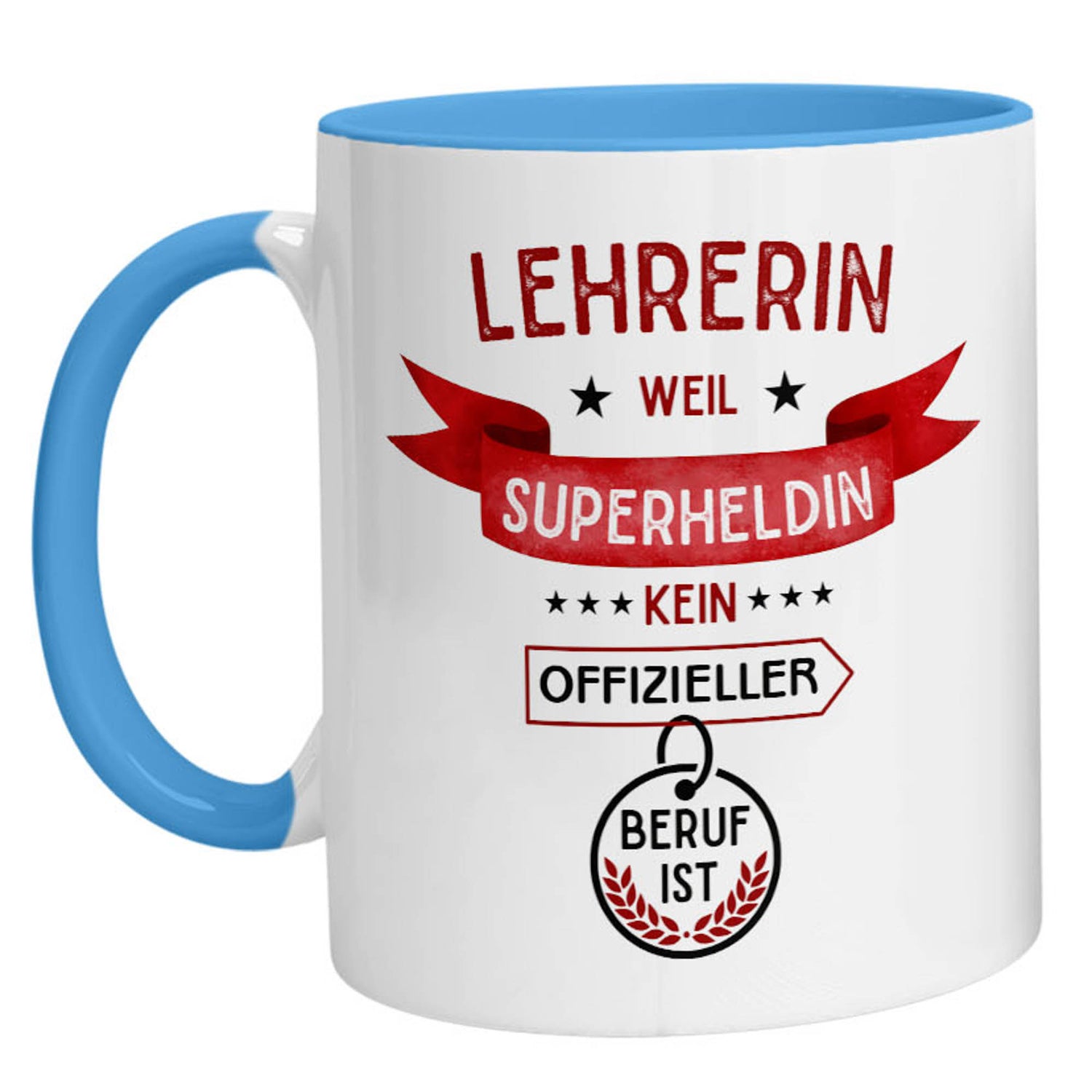 Tasse - Superheldin Lehrerin - Zwergenstick