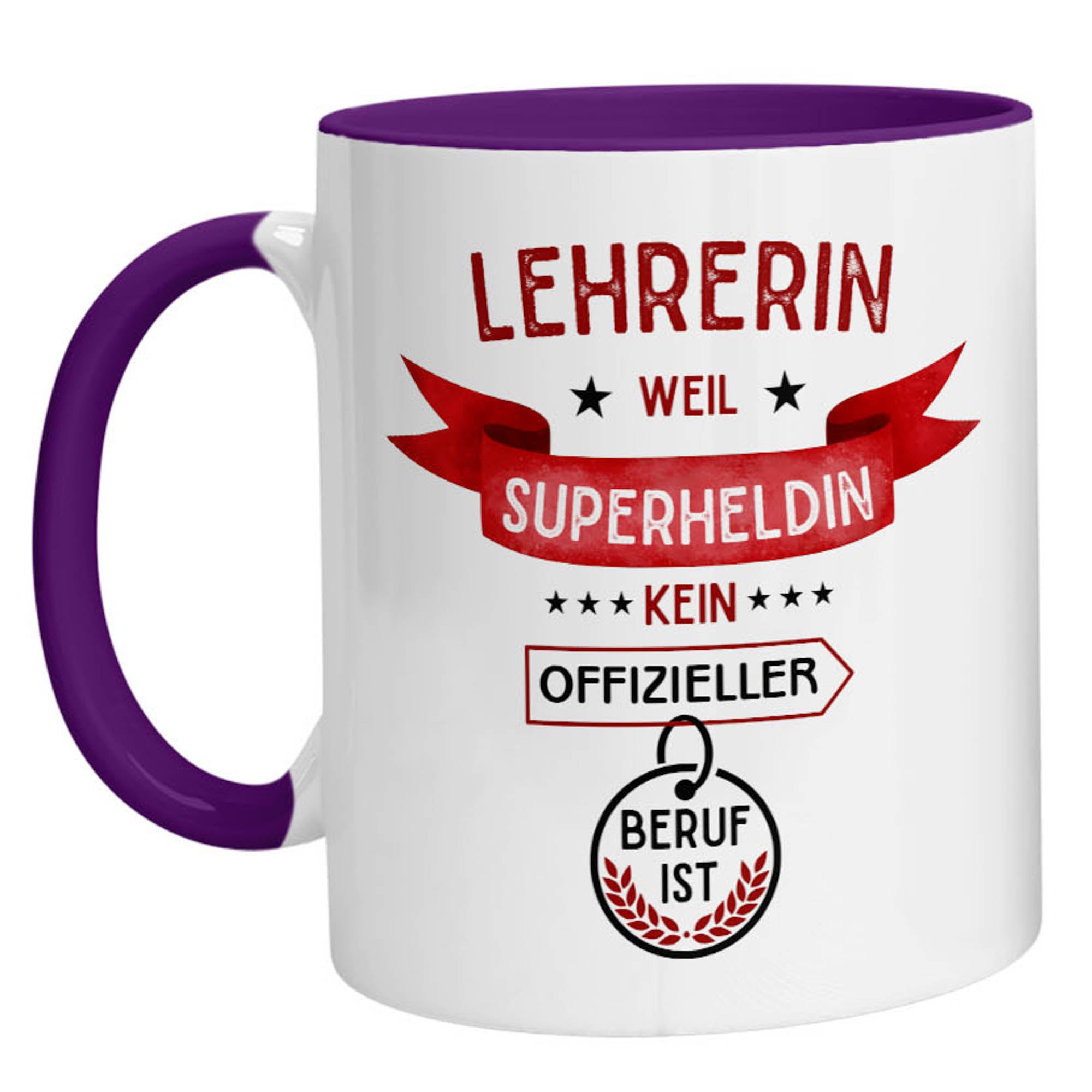Tasse - Superheldin Lehrerin - Zwergenstick