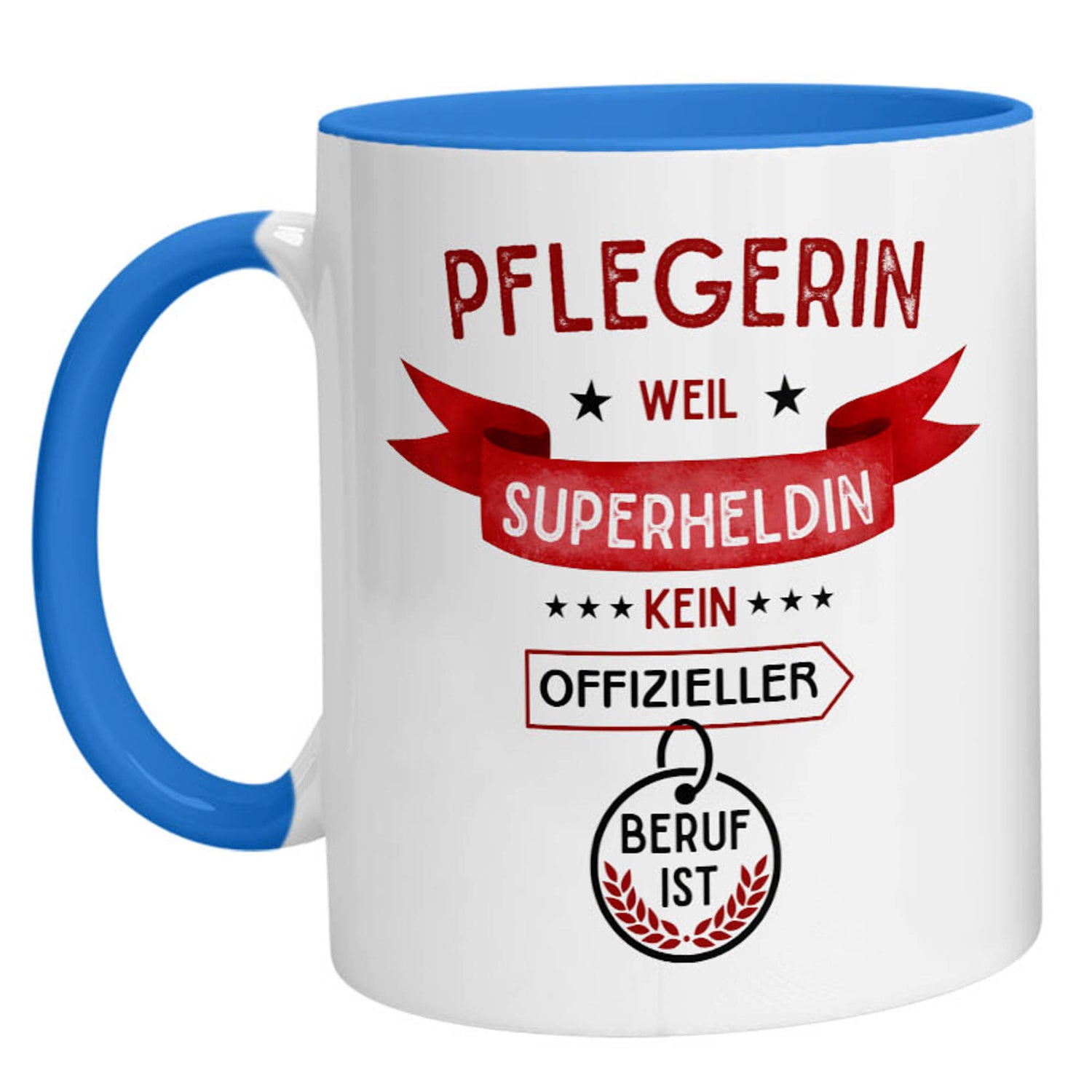 Tasse - Superheldin Pflegerin - Zwergenstick