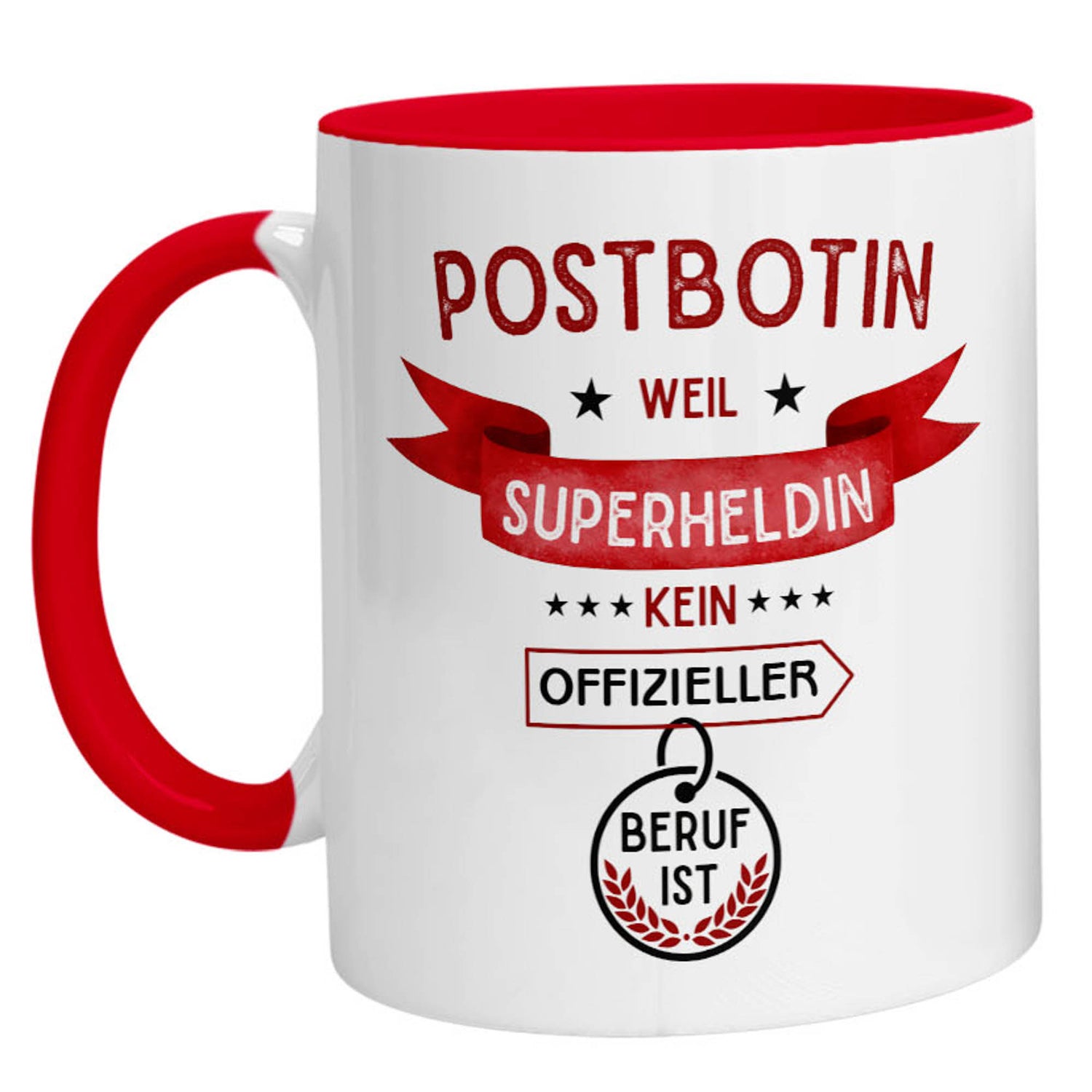 Tasse - Superheldin Postbotin - Zwergenstick