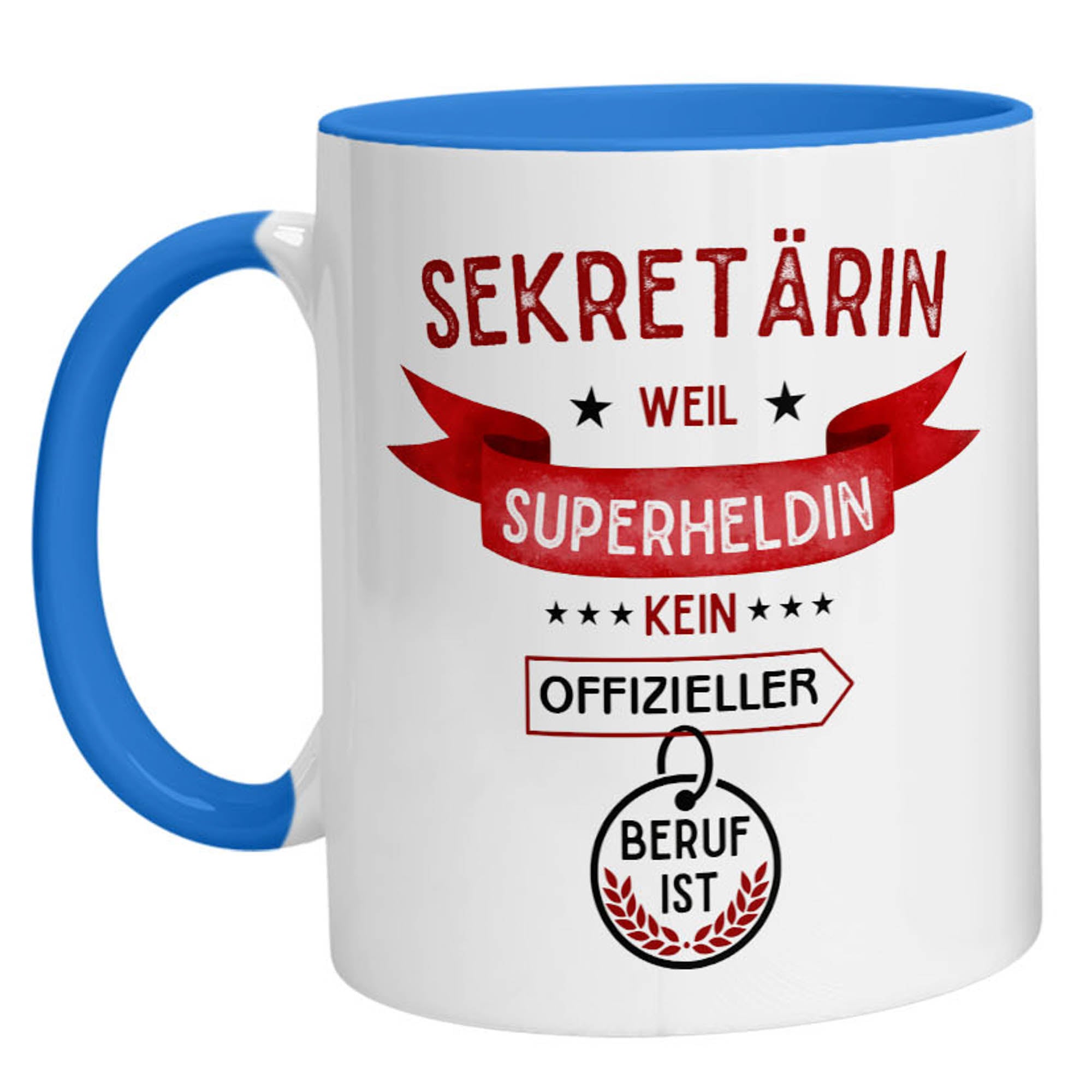 Tasse - Superheldin Sekretärin - Zwergenstick