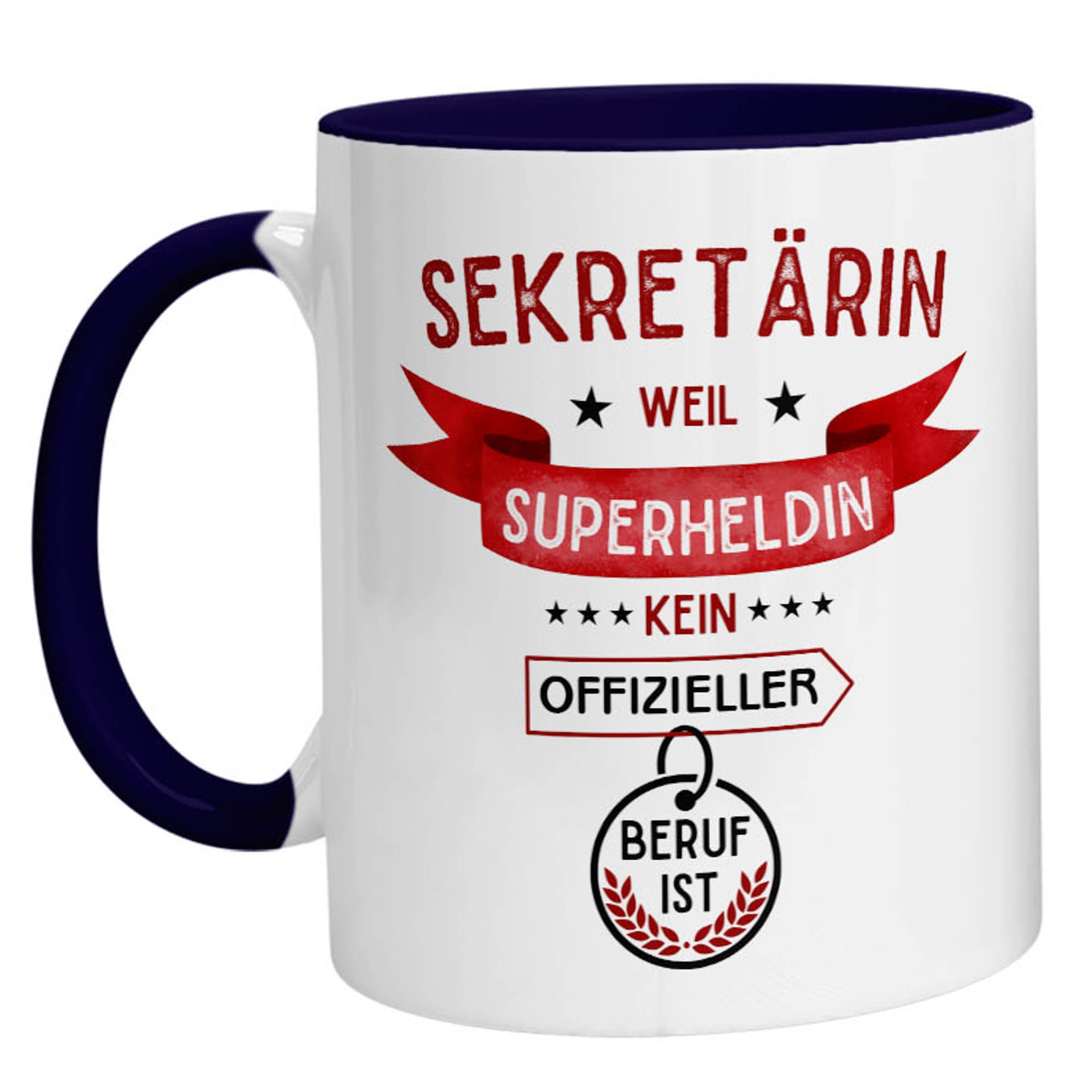 Tasse - Superheldin Sekretärin - Zwergenstick
