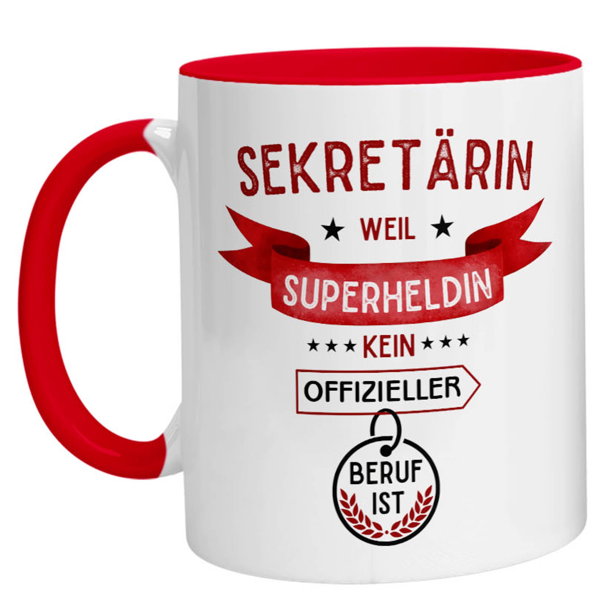 Tasse - Superheldin Sekretärin - Zwergenstick