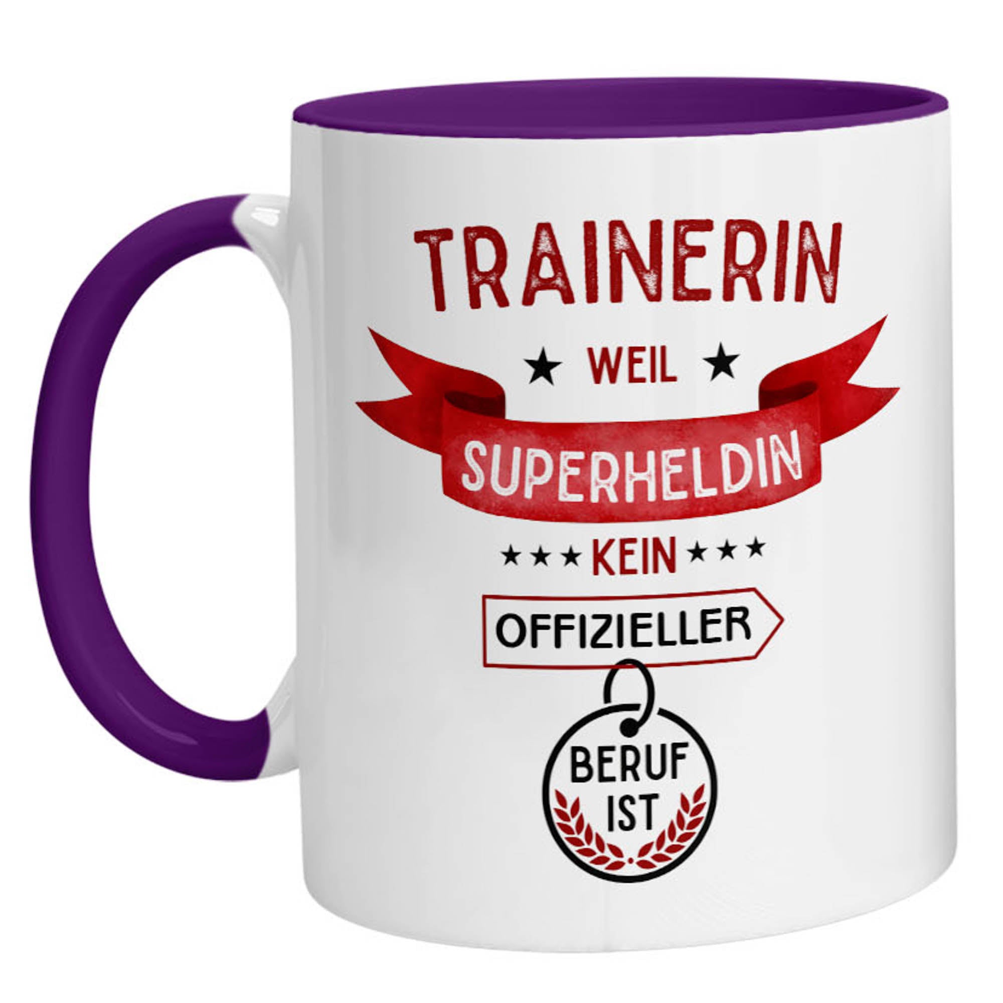 Tasse - Superheldin Trainerin - Zwergenstick