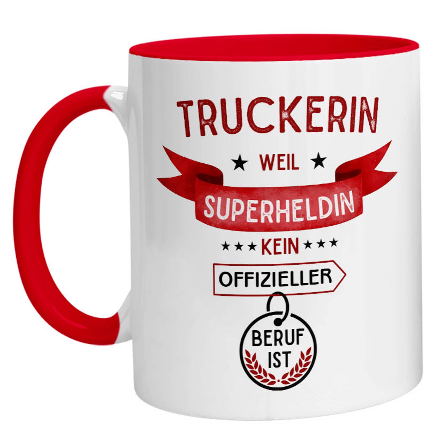 Tasse - Superheldin Truckerin - Zwergenstick