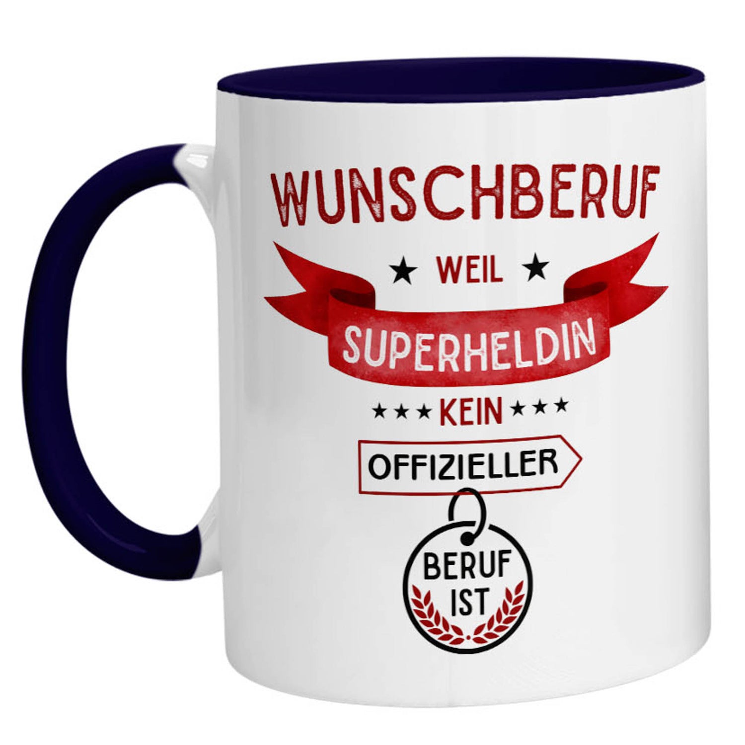 Tasse - Superheldin Wunschberuf - Zwergenstick